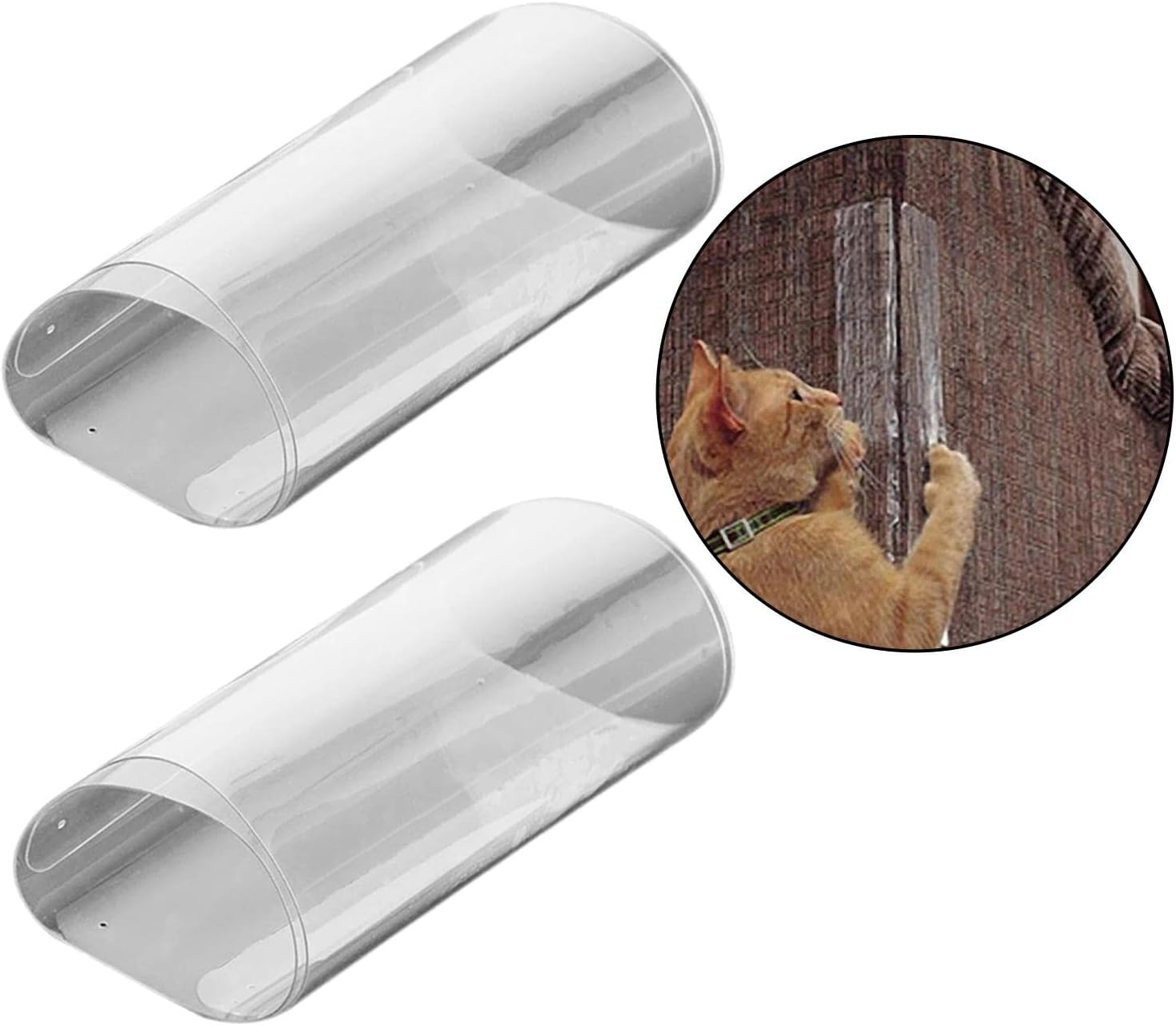 Generic Premium Cat Claw Protection Tape Set for Furniture - 12 Pieces, Clear, 5 Pcs