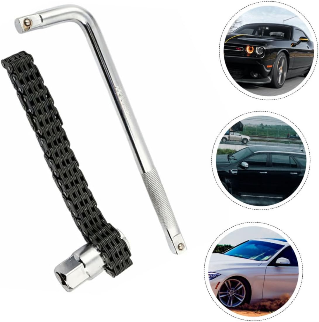 FUNOMOCYA Wrench Chain Wrench Oil Strainer Removal Tool Chain Supply for Automotive Repair Device Accessory for Vehicle Maintenance image number 4