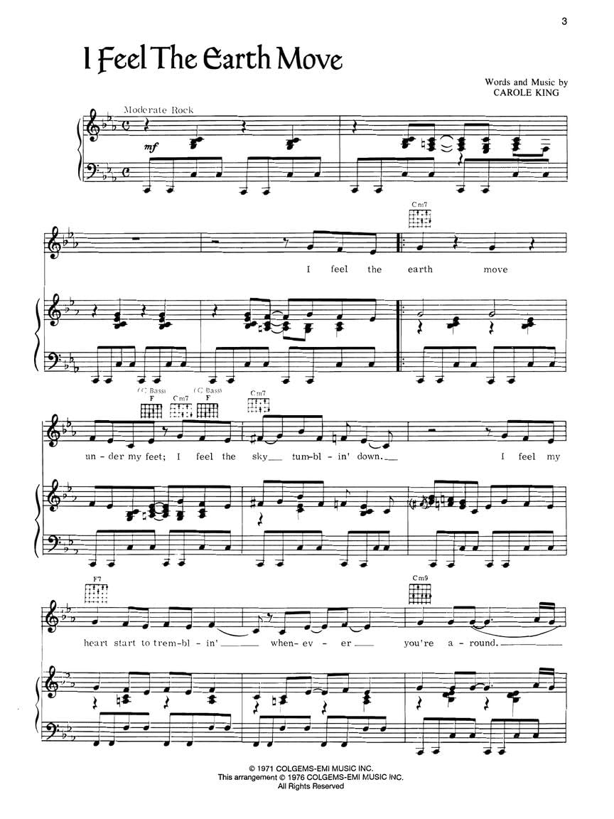 Hal Leonard Carole King - Tapestry Piano/Vocal/Guitar Artist Songbook image number 3