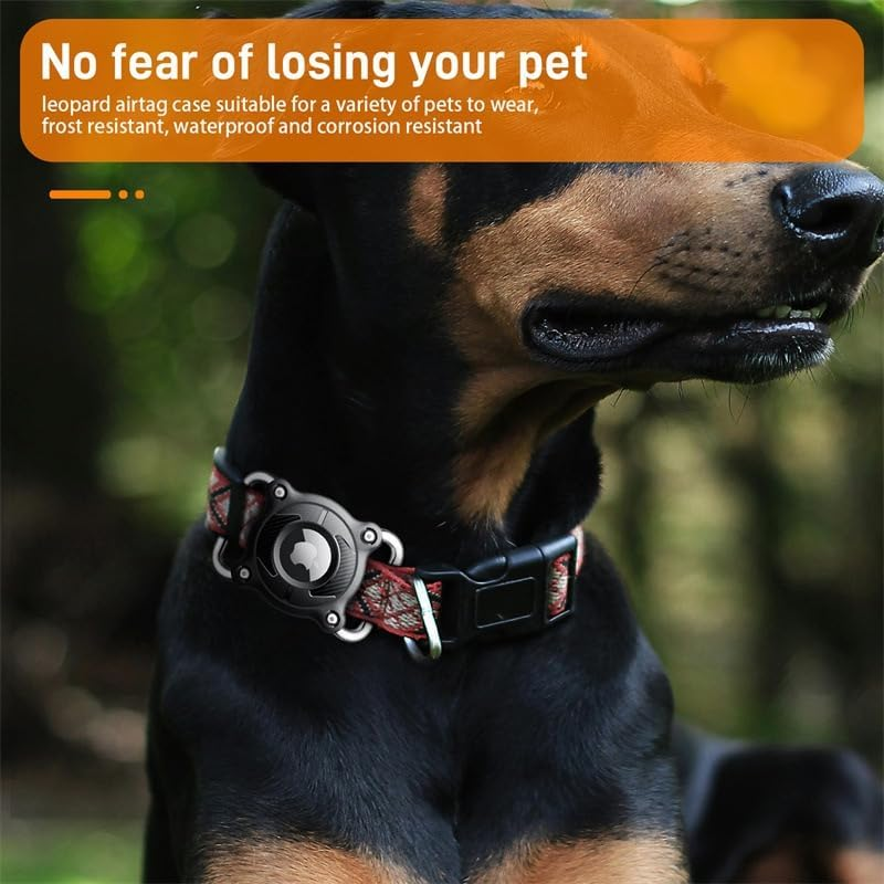 Airtag Dog Collar Holder | Airtag Dog Waterproof - Protective Airtag Case Holder for Dog Collar and Cats with Removable Metal Loop, Sturdy TPU, Lightweight, Compact Size, Fits 1" Width Collar