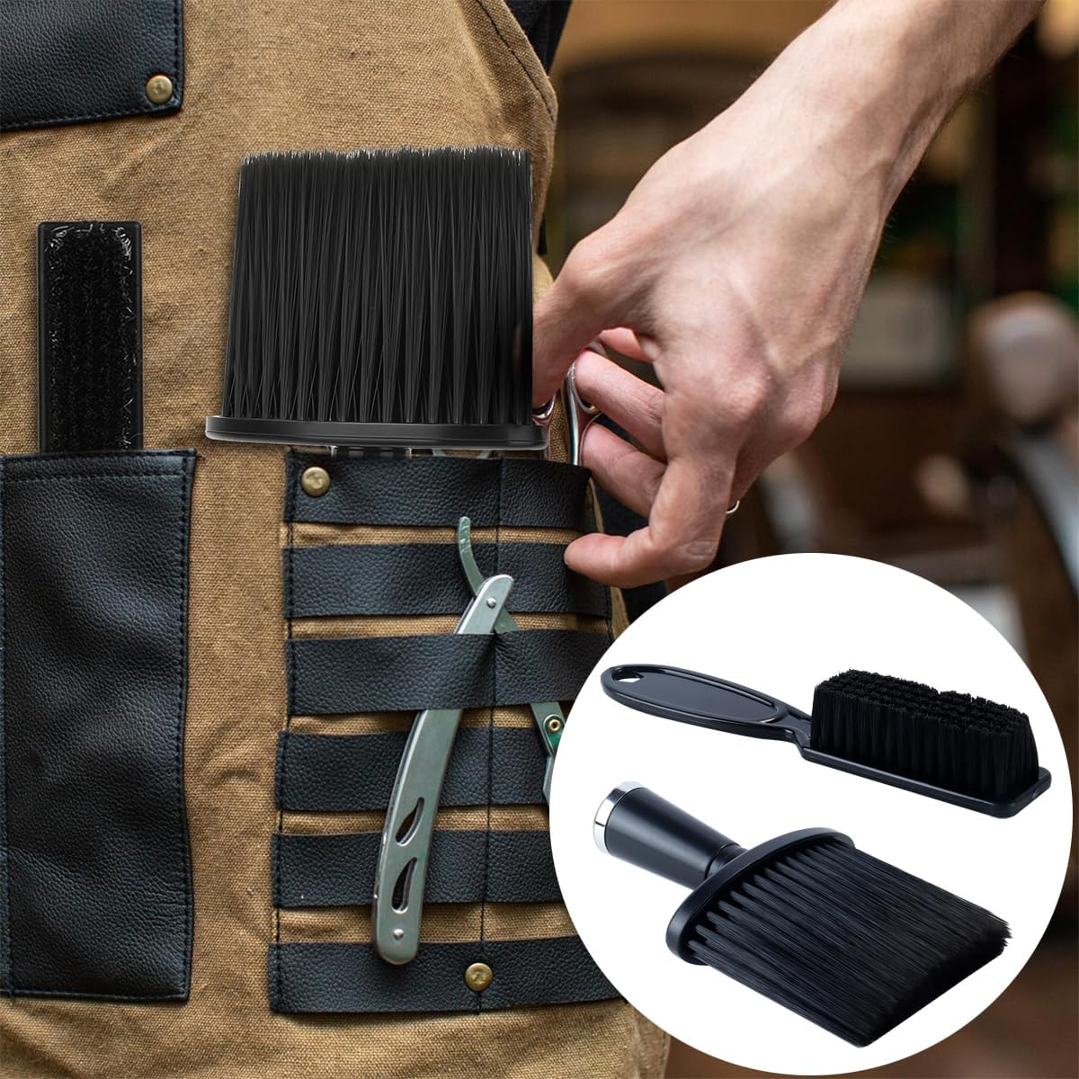 Enwye 1 Comb Cleaning Kit (With Clipper Cleaner/Neck Brush) for Removing Clippings and Debris from Clippings from the Neck and Face. image number 3