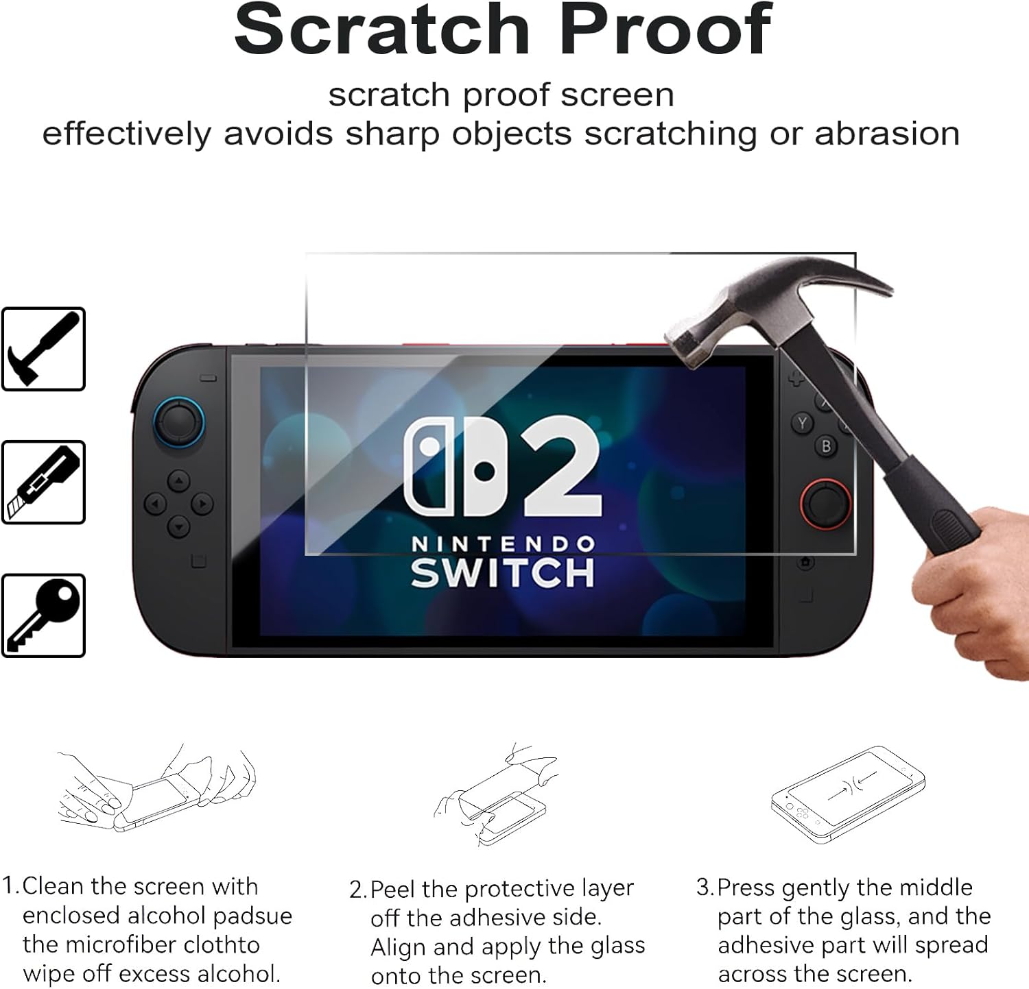 Tcaraersing for Nintendo Switch 2 Protective Travel Carrying Case with 12 X Game Card Slots, 1 Slim Comfortable Grip Cover, 2 Screen Protector, Dedicated Charger & Accessory Storage Pockets， Purple image number 5