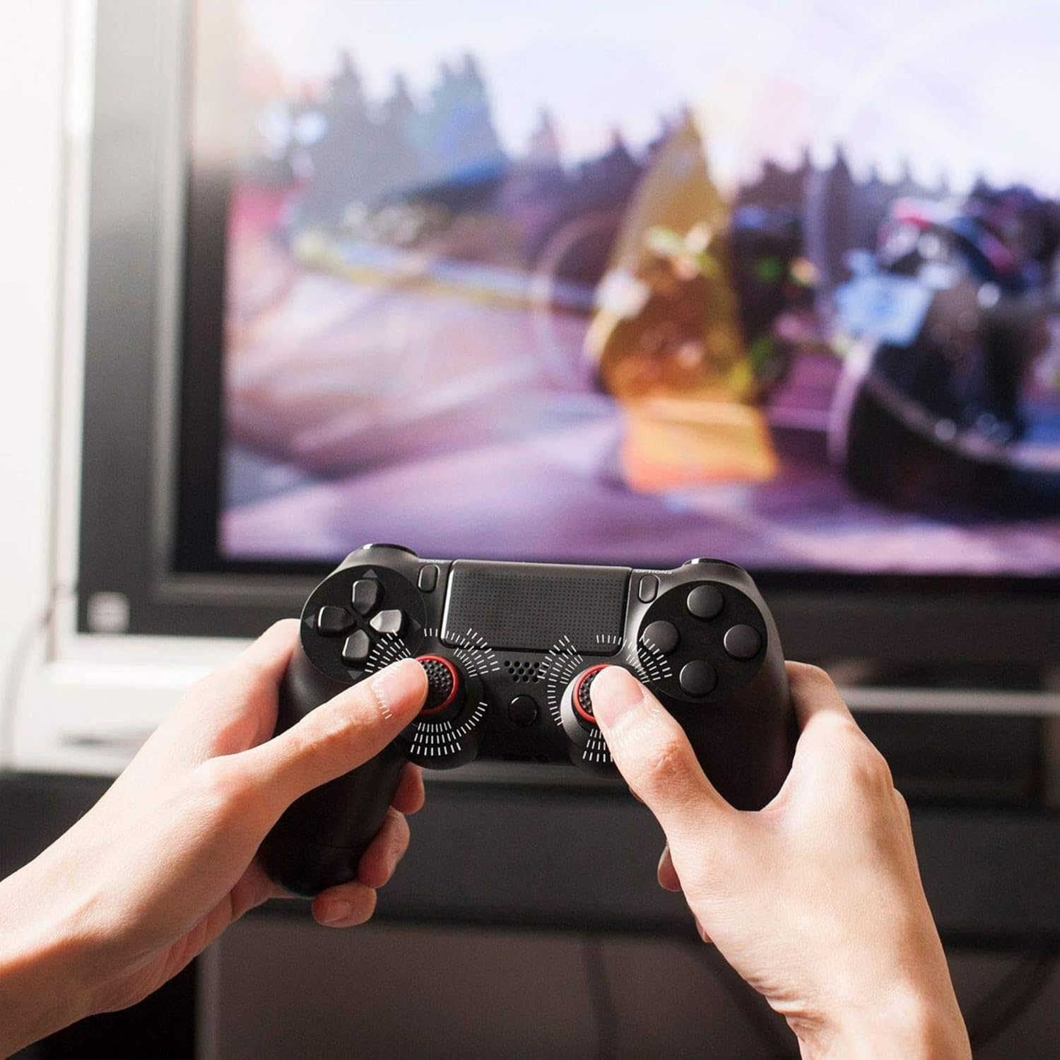 Premium Silicone Thumb Grips (3 Pairs) &ndash; Non-Slip Analog Covers for Ps5/Ps4/Xbox Series/Steam Deck &ndash; Ultimate Grip, Comfort & Anti-Sweat Performance image number 1