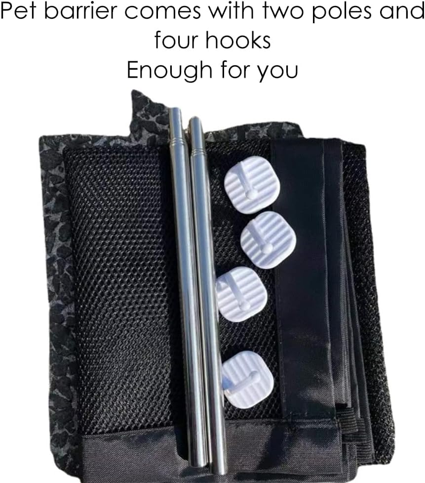 Extendable Stair Safety Gate for Baby, Cats and Dogs, Stair Safety Gate No Drilling, Child Safety Stairs, Dog Barriers, Mesh Grille for Doors, Hallways, Outdoor Use image number 1