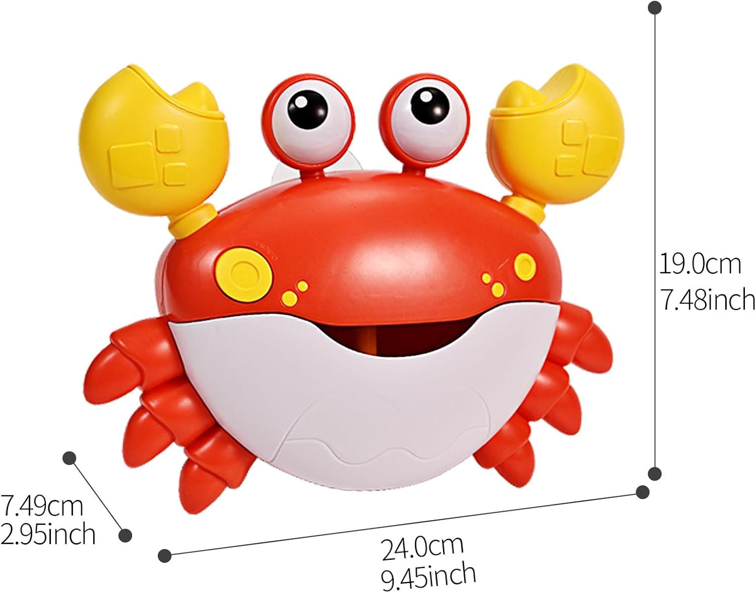 Jovow Crab Bubble Bath Maker for the Bathtub,Blows Bubbles and Plays 12 Children&rsquo;S Songs,Sing-Along Bath Bubble Machine Baby, Toddler Kids Bath Toys Makes Great Gifts for 3 Years Girl Boy image number 5