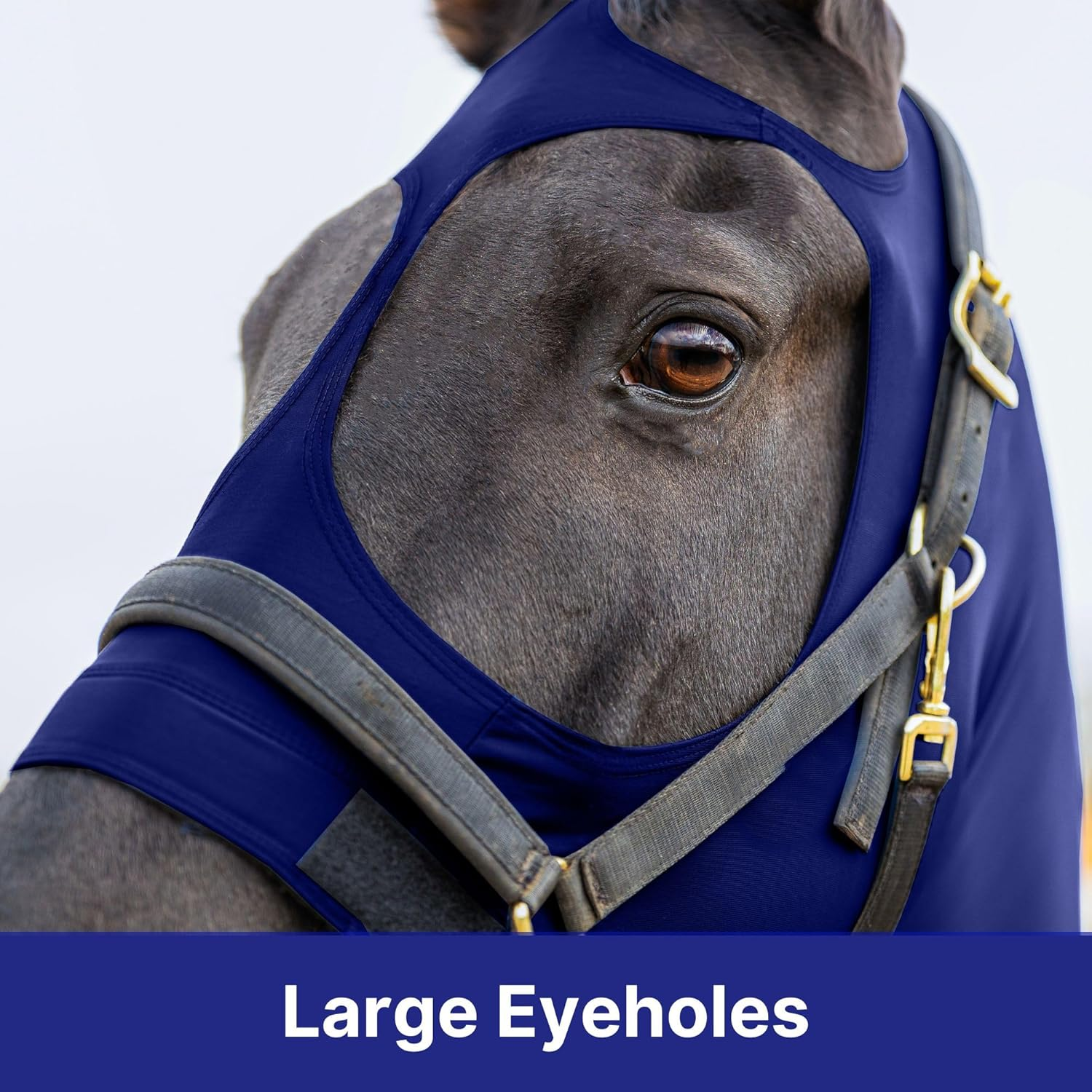 Resistance Horse Hood Slinky Lycra Zippered Mane Braid Shoulder Guard - Horse Sleazy Slickers Care Sheet image number 3