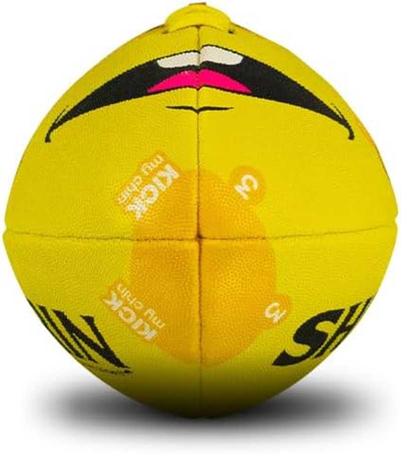 Sherrin Face Footys All Surface Synthetic Football, Size 2 - Yellow image number 5