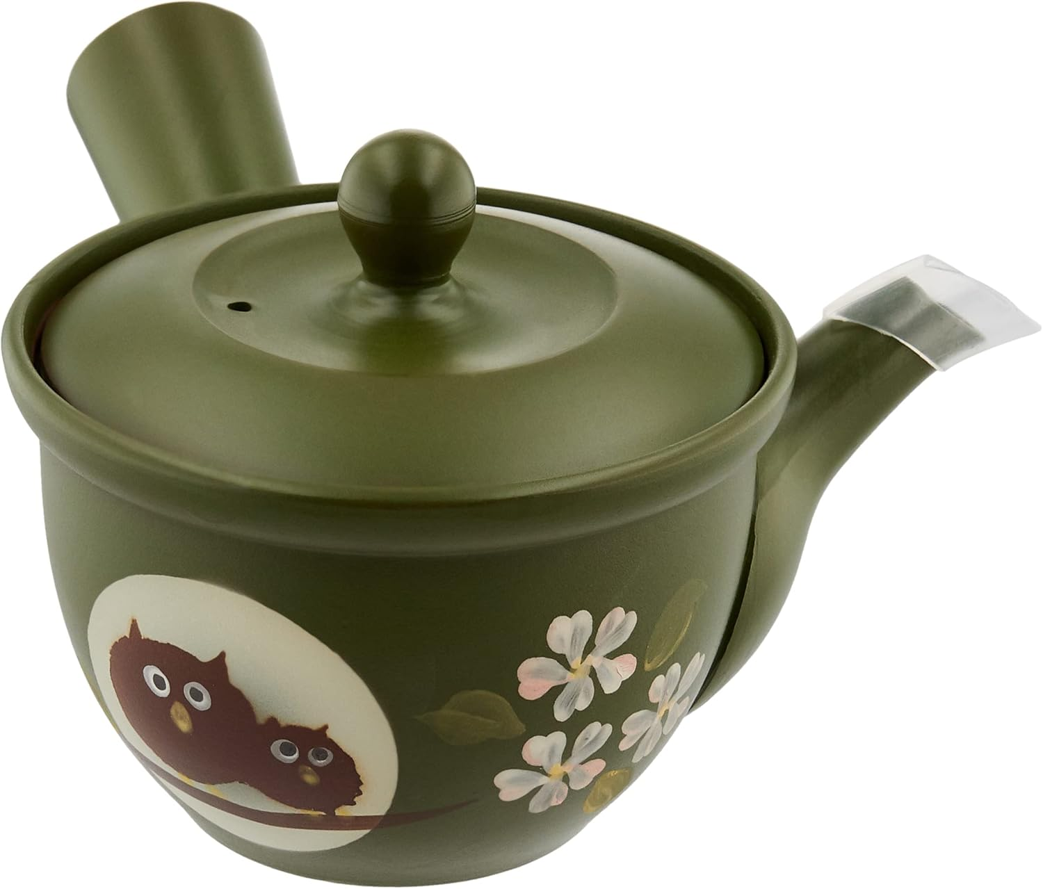 Tokoname Y510 Fusen Black Nadesico Belt Teapot, Black, 9.5 Fl Oz (280 Ml)