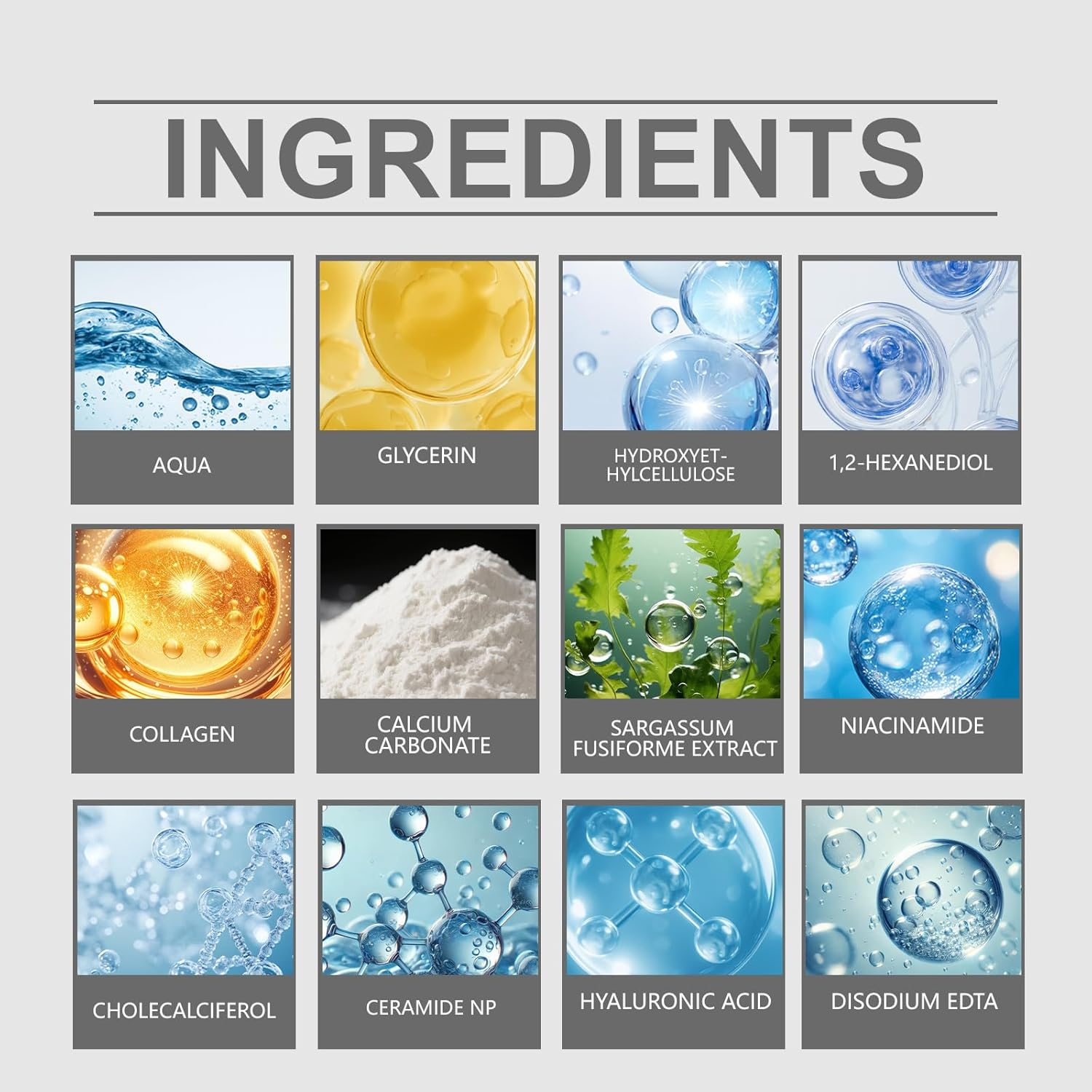 Calcium Volume Eye Patches 60Ea - Hydro Cool Firming Gels under Eye Patches for Puffy & Bags, Dark Circles, Anti-Aging, Sagging, Wrinkles, Gentle Care for Delicate Area