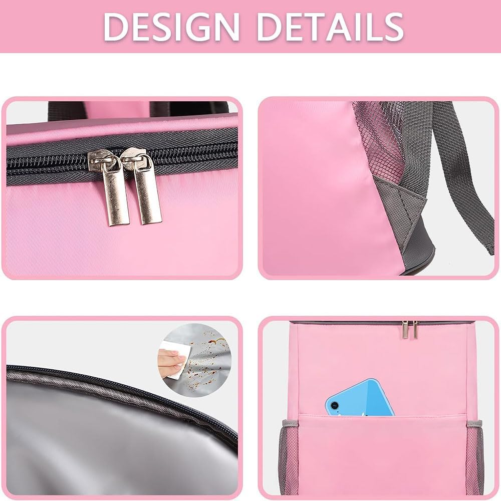 Women&rsquo;S Insulated Cooler Backpack &ndash; Leakproof Waterproof Soft Cooler Bag for Travel, Beach, Hiking, Picnic &ndash; Lightweight Thermal Backpack for Hot & Cold Food and Drinks &ndash; Pink image number 2