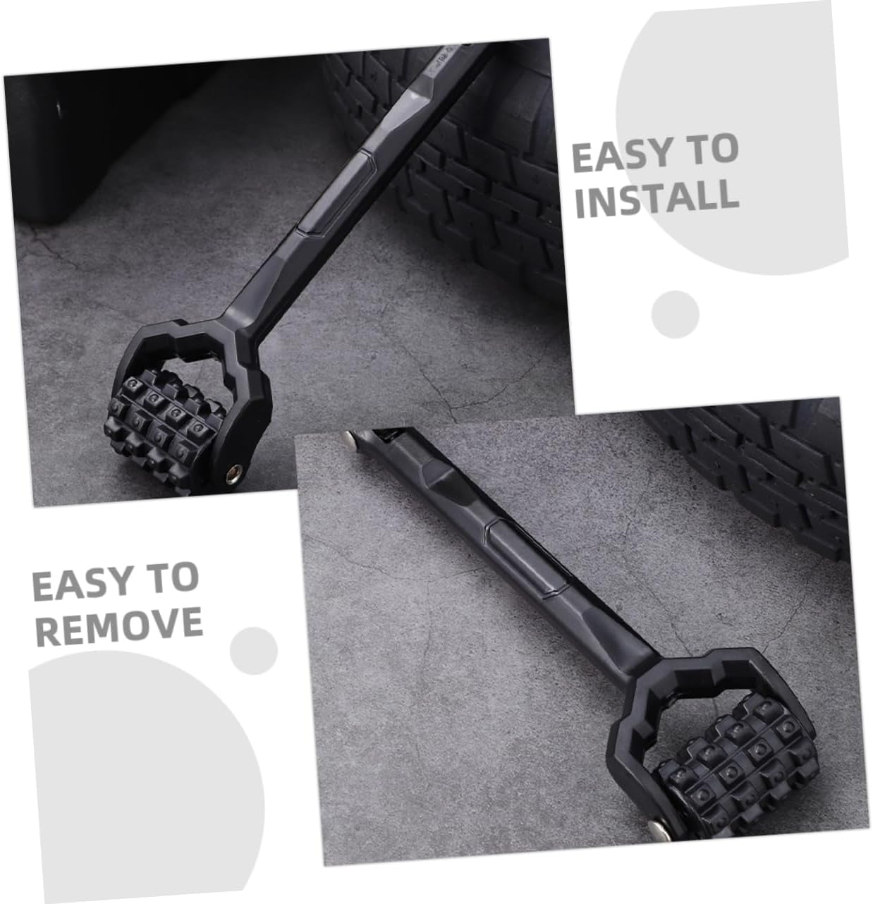 JUMPLAWN 2Pcs Dual Car Sound Deadening Roller Material Insulation Tool for Dampening Versatile Hand Roller for Automotive and Other Soundproofing Applications image number 1