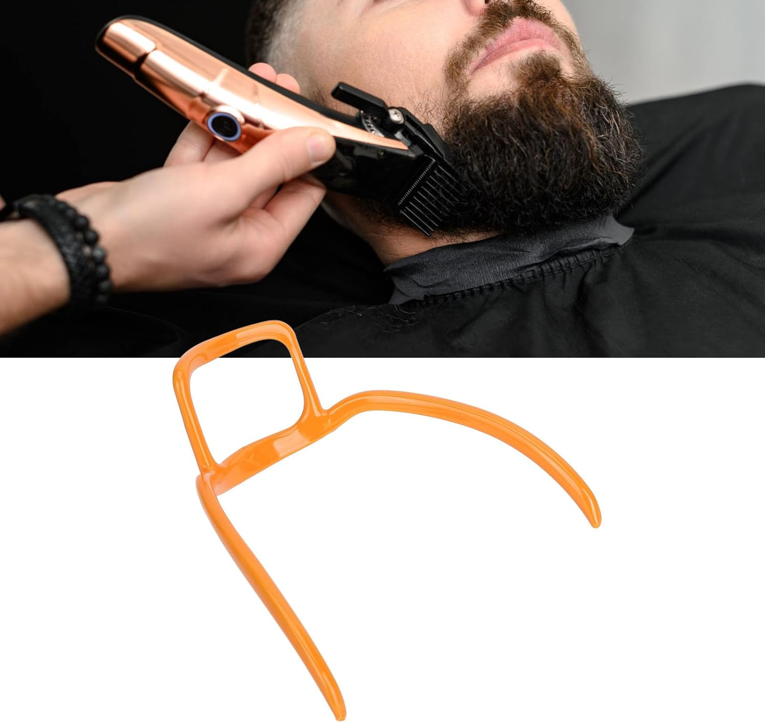 Men Beard Shaper, Beard Outline Stencil, Styling Tool with Silicone Multifunctional for Beard Razor Electric Trimmers Clippers Cheek Neck Line image number 1
