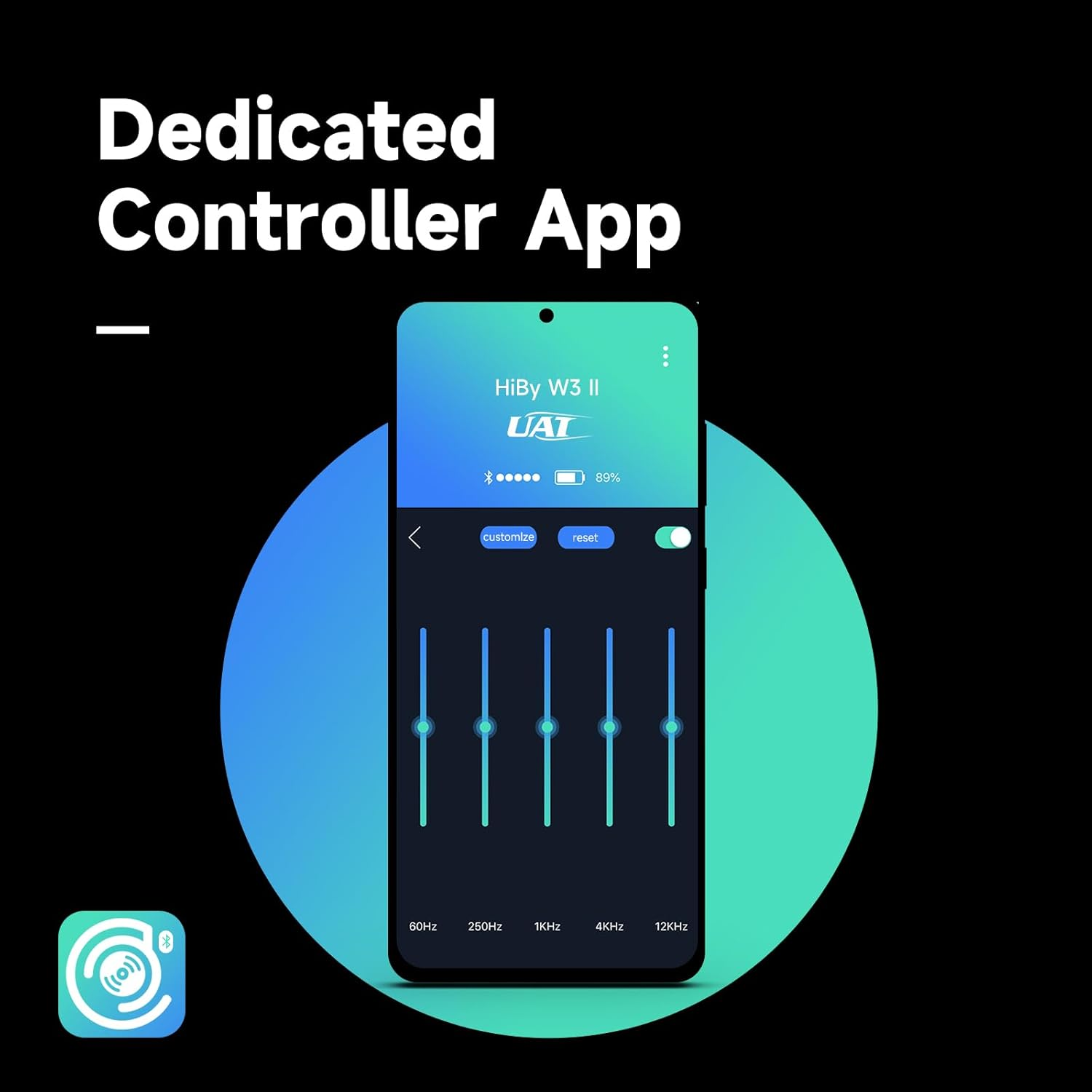 Hiby W3 II Headphone Amp Bluetooth 5.2 Receiver USB DAC for Car Audio/Smartphone/Pc/Laptop - Orange image number 6