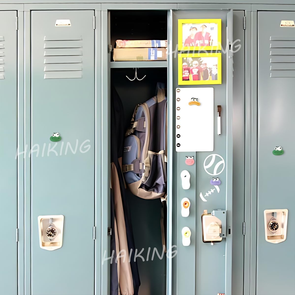 HAIKING Funny Fridge Magnets, 12 PCS 3D Cartoon Decorative Magnets for Refrigerator, Locker, Whiteboard (6 Colors) image number 3