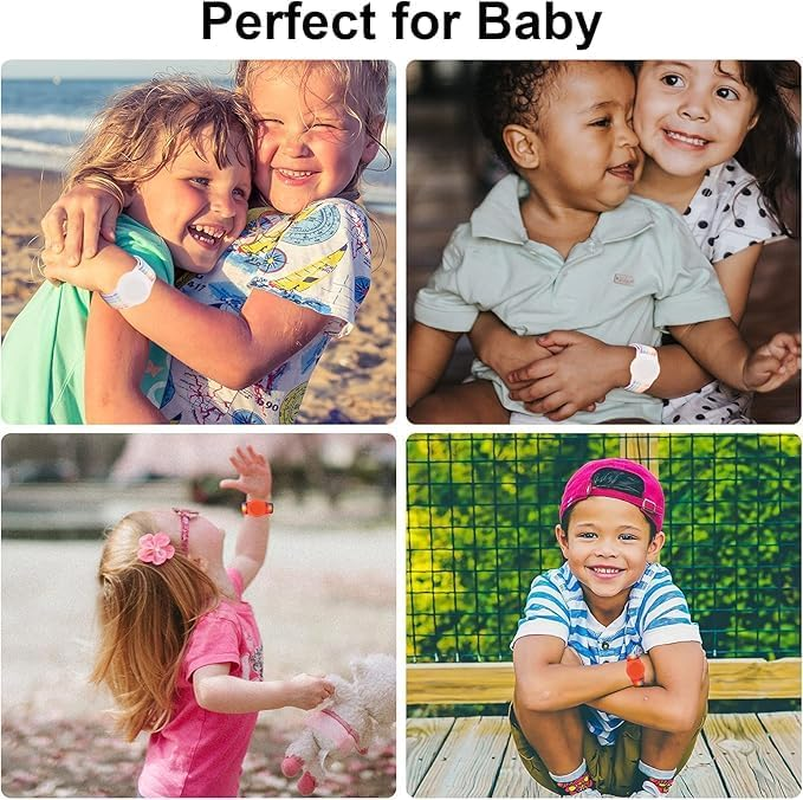 2 Pack Kids Wristband for Airtag, Nylon Watch Band GPS Tracker Holder Protective Case Compatible with Apple Air Tag, Adjustable Anti-Lost Bracelet for Toddler Baby Children Elders image number 2