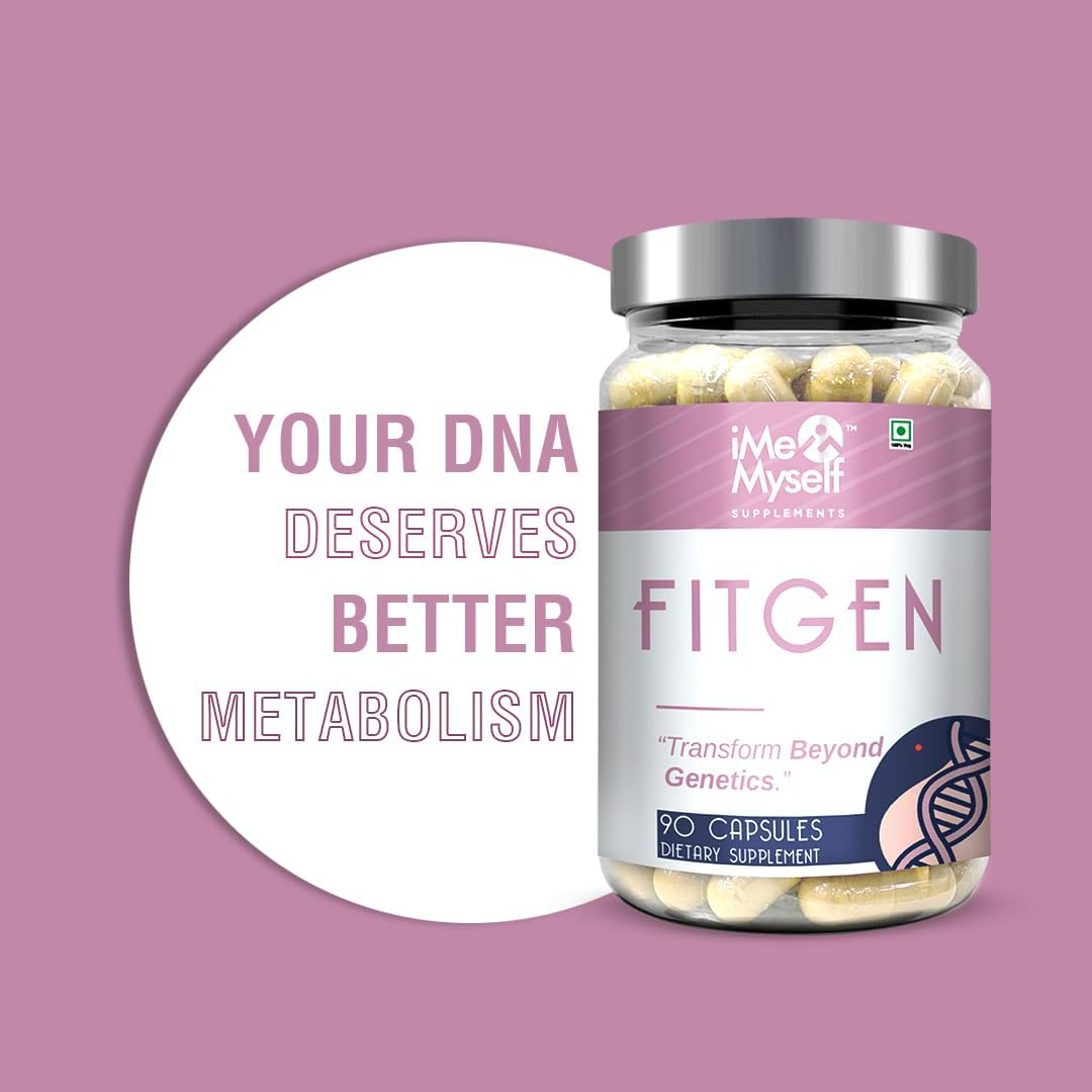 Imemyself FITGEN 90 Capsules | Advanced Wellness Formula with Coq10, Resveratrol & Premium Plant Compounds |Vegetarian Capsules for Comprehensive Nutritional Support, 54G image number 5