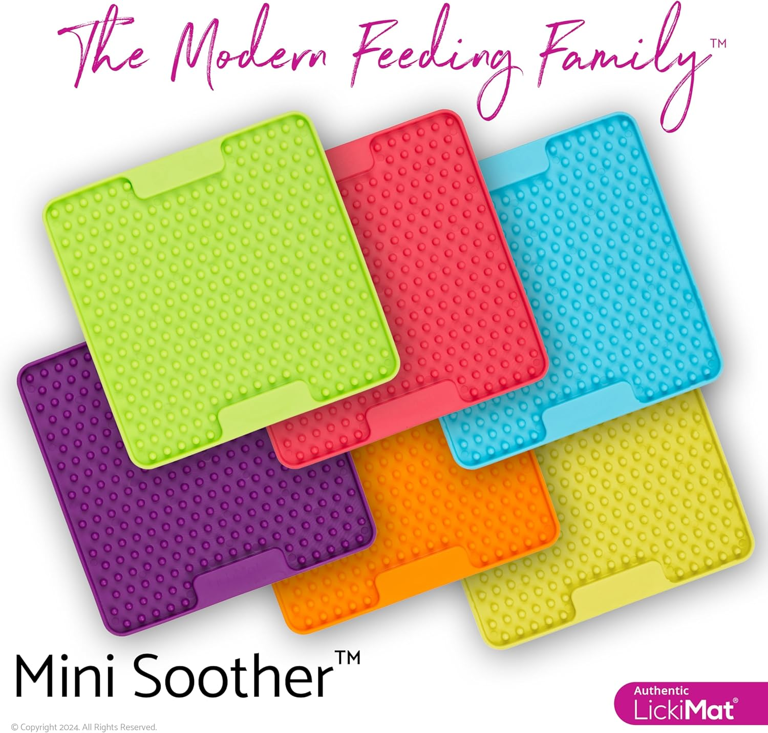 Lickimat Mini Classics - Interactive Pet Feeding Mat for Dogs, Slow Feeder with Modern Design, Enrichment for Family Bonding and Anxiety Relief image number 1