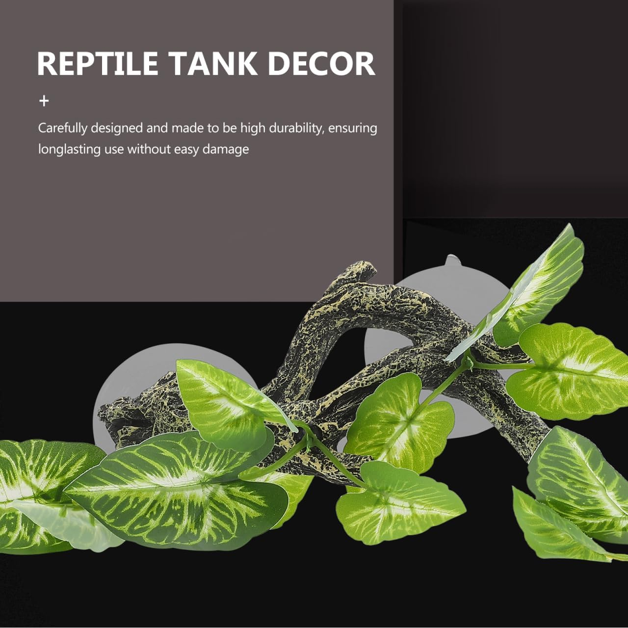 BESPORTBLE Reptile Terrarium Faux Plant Model Realistic Climbing Decor for Reptile Tank Versatile Driftwood Simulation Vine and Easy to Install Decoration for Amphibian Habitat image number 5