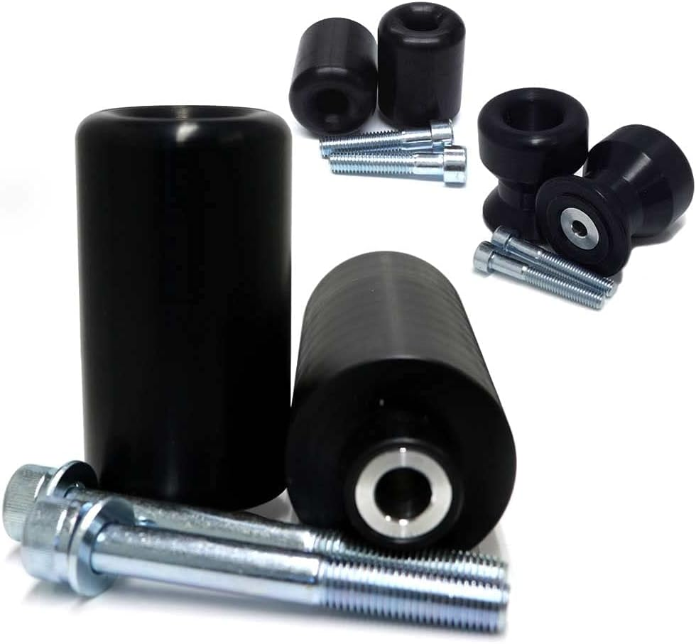 Shogun USA Made Yamaha MT-03 MT 03 MT03 2016 2017 2018 2019 2020 2021 2022 2023 2024 2025 NO CUT Complete Kit Includes Bar Ends Swing Arm Spools and Frame Sliders Black - 755-6149 image number 4