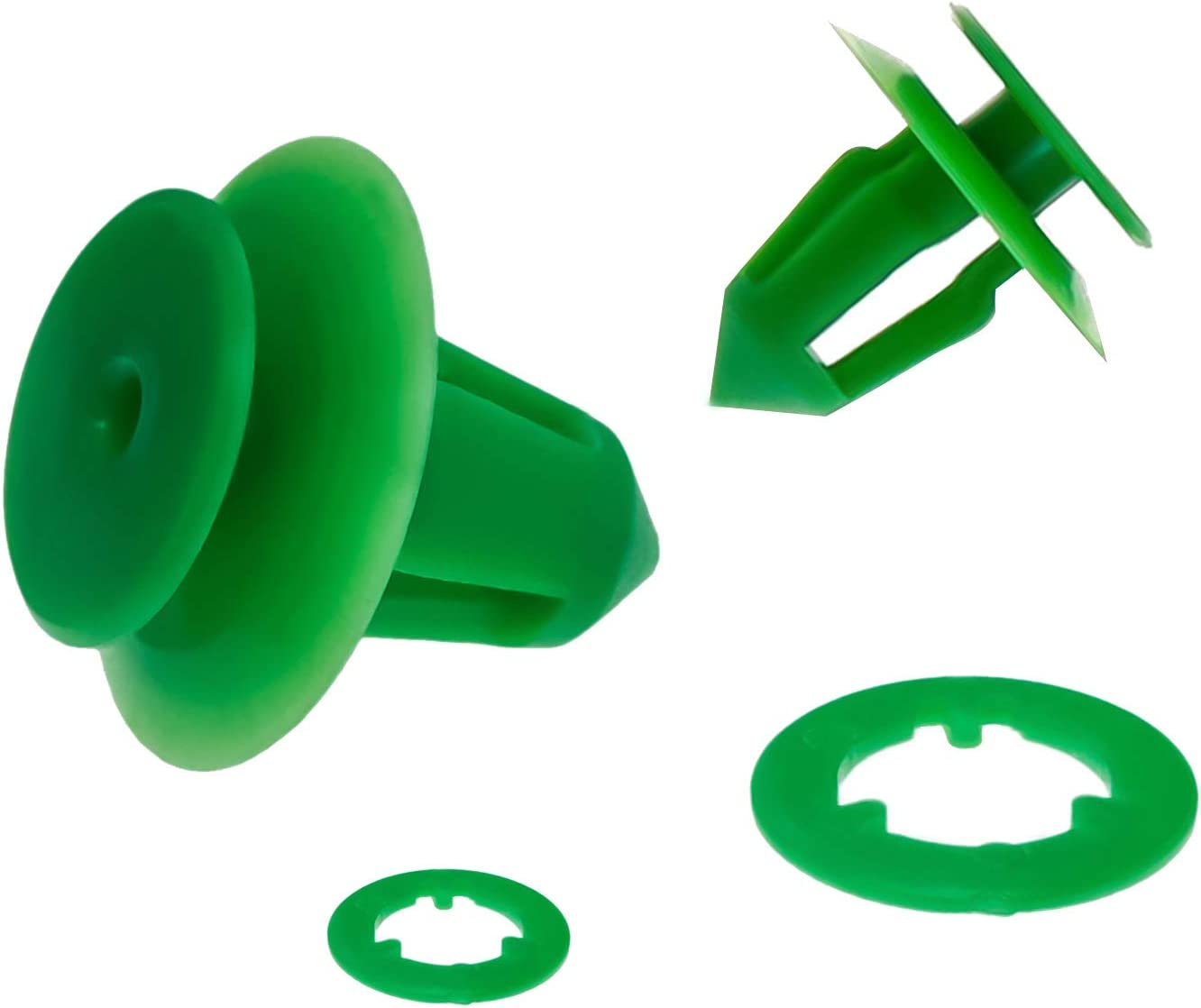 Emsea 50 Pcs Interior Door Card Trim Panel Mounting Clips A0009912771 Green Plastic Compatible with Sprinter Vito Viano W639 0009912771