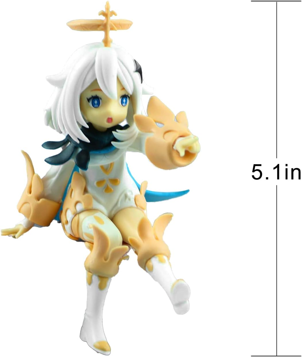 Paimon Genshin Figure Impact Figurine Genshin Merch Impact Paimon Figure Sitting 1/7 Scale Game Action Figure Character Model Anime Toys image number 3