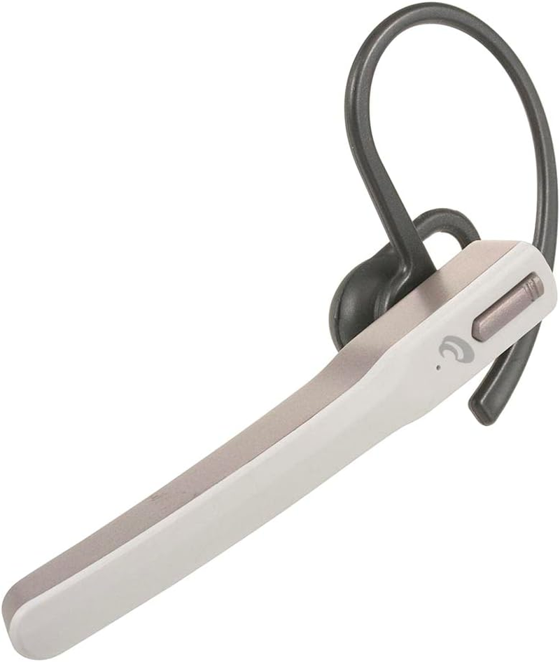 Ohm Electric Audiocomm HST-W60N-W 03-0493 OHM Earphones, Single Earphones, Headset, Microphone, Incoming Calls, Lightweight, Hook Type, Bluetooth, Multi-Point, In-Ear Type, White