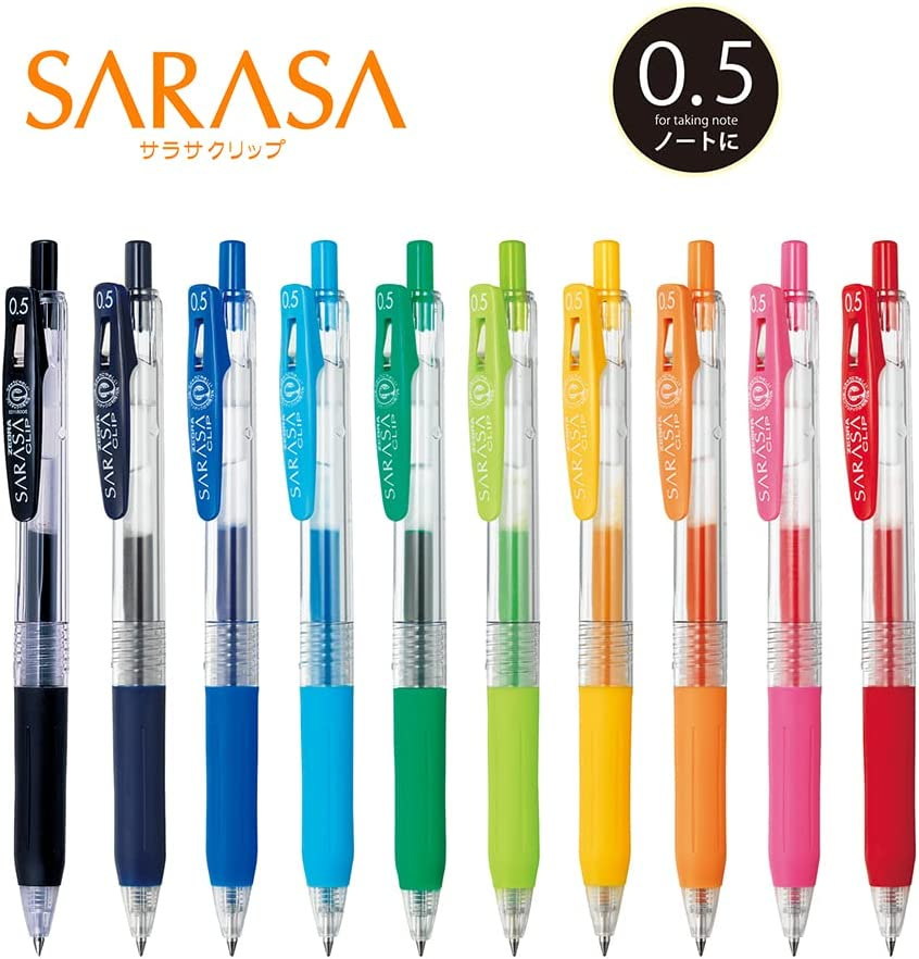 Zebra Sarasa Clip 0.5, 10 Color Set (JJ15-10CA) image number 2