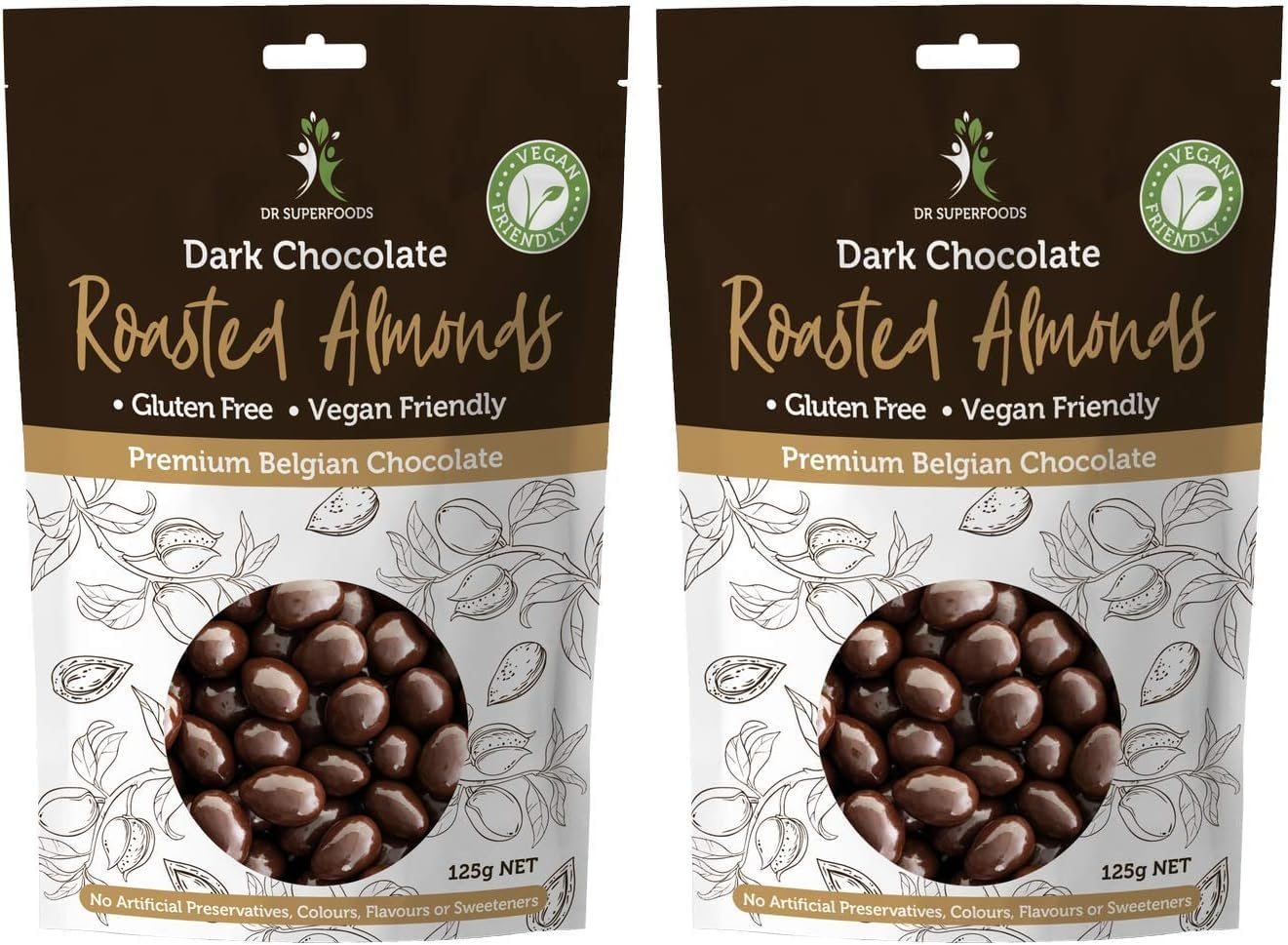 Dr Superfoods Roasted Almonds Dark Chocolate, 1 Count image number 1