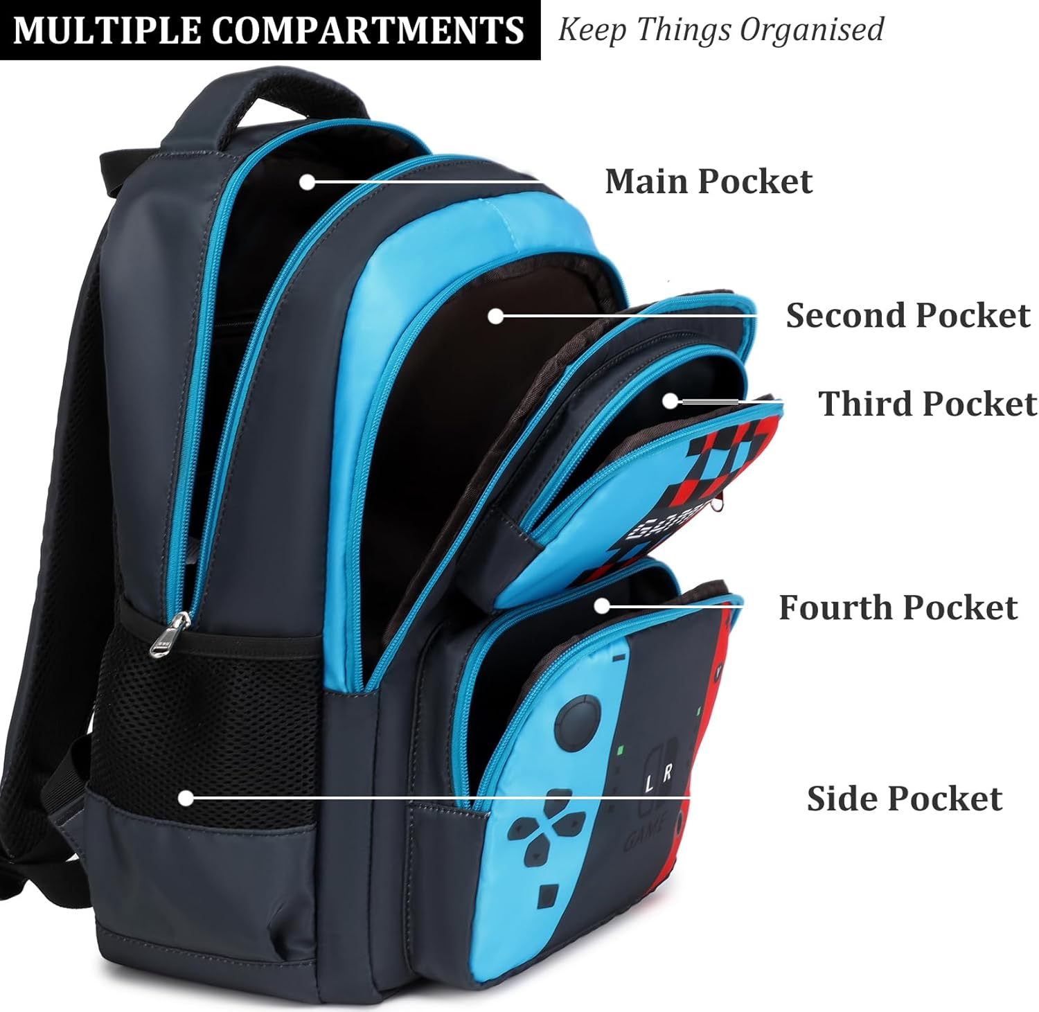 JIANYA School Backpack for Kids Girls and Boys image number 2