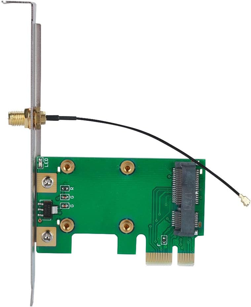 ASHATA PCI Express Riser Card, Mini PCI-E to PCI-E, Supports Network Cards, SSD, WLAN, WWLAN, Mini Card to Desktop PC, 4.8 Inches image number 1