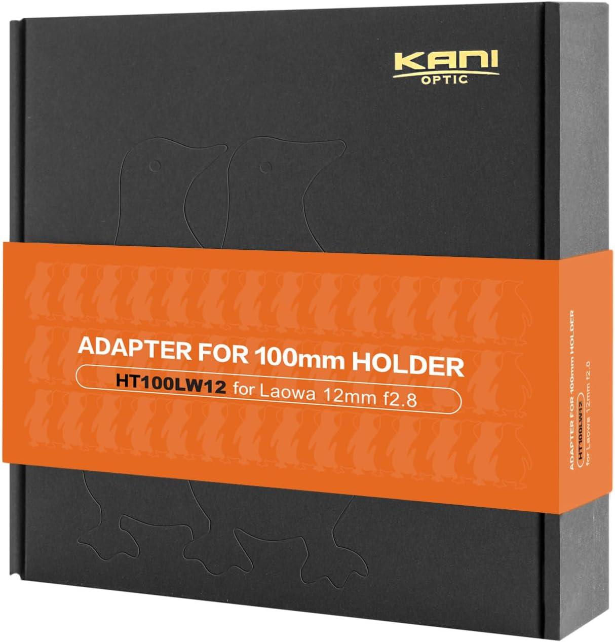 KANI 804631 HT100 III Adapter Ring for Laowa 0.5 Inch (12 Mm) F2.8 Zero-D Ultra Wide Angle Compatible, Filter Holder Sold Separately, Square Filter Accessories, Aluminum