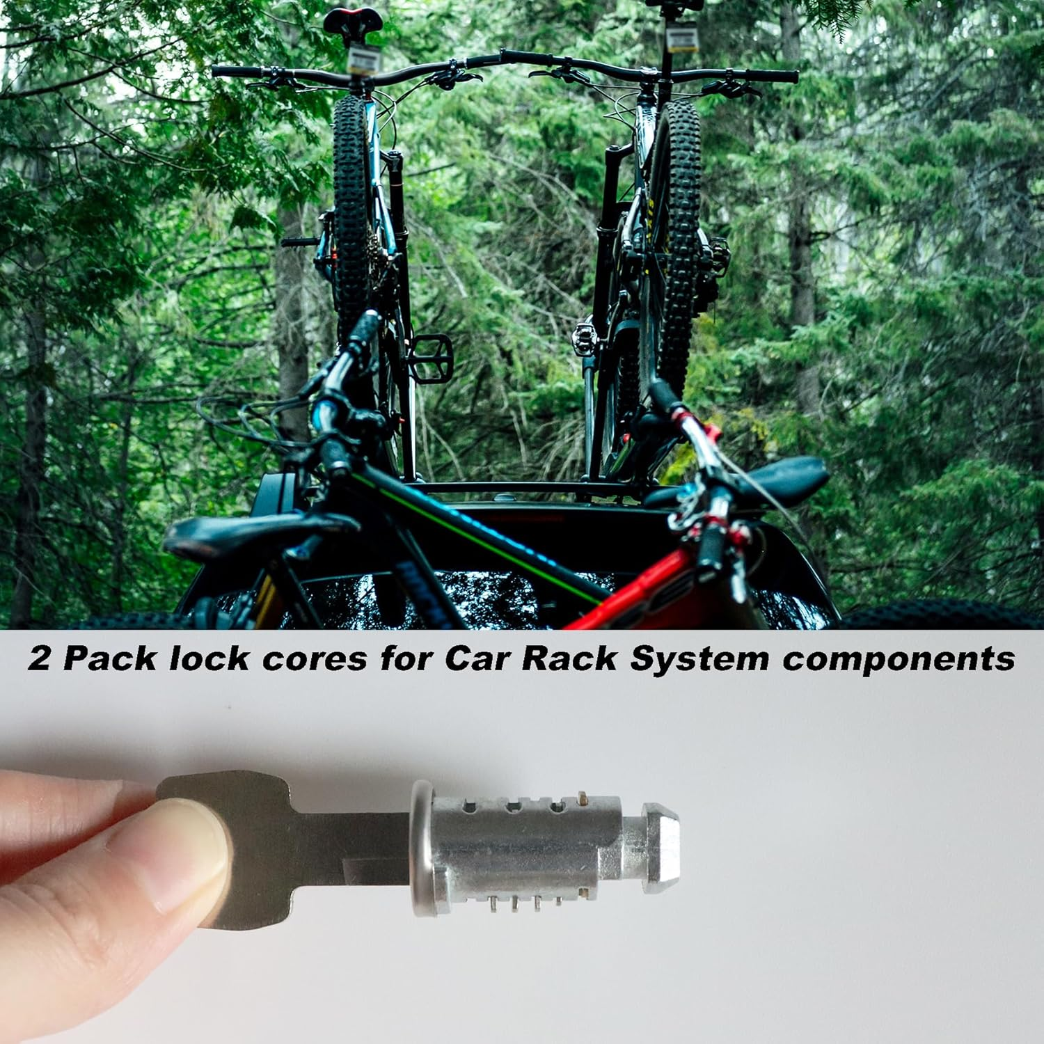 JXSDFP 2 Pack Lock Cores Compatible with Thule Roof Racks Components, Includes 2 Cores, 2 Key and 1 Control Key (2 Pack) image number 5