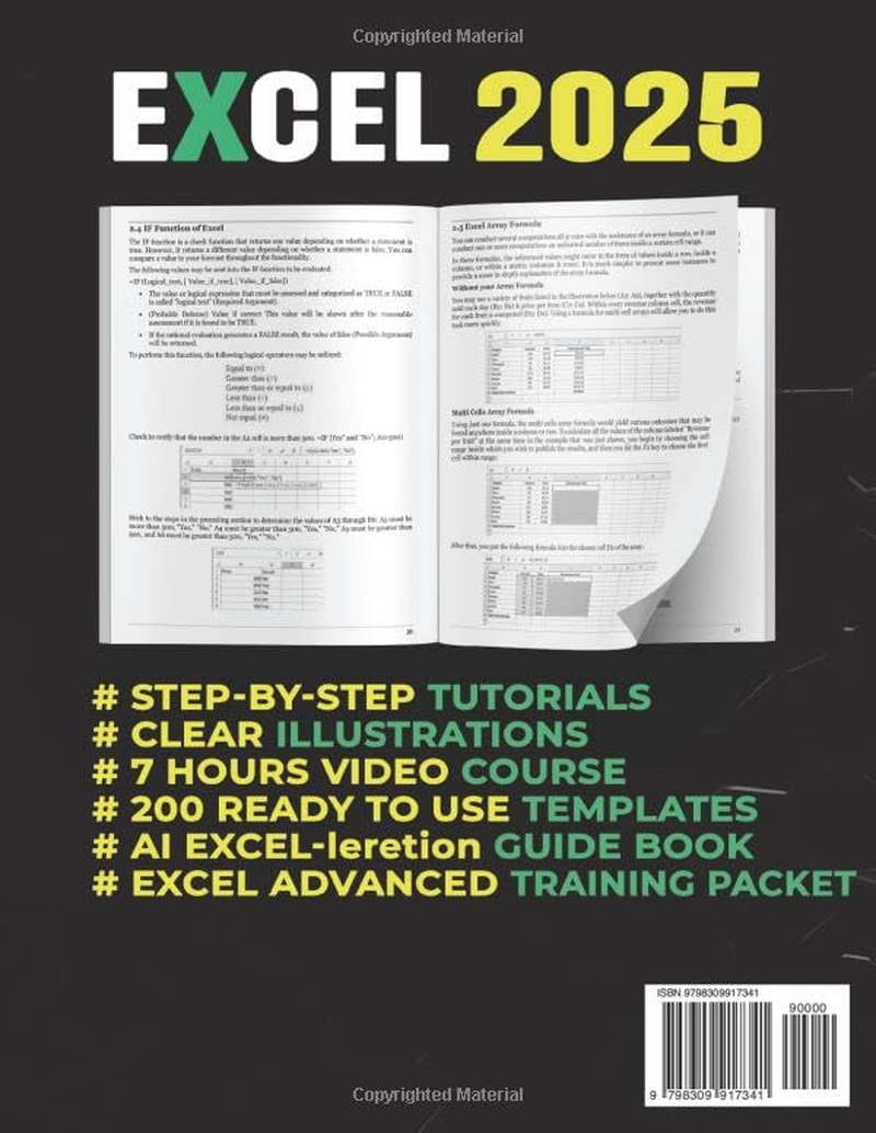 Excel: the Must-Have Guide to Master Microsoft Excel | from Beginner to Pro in Less than 7 Days | Step-By-Step Formulas and Functions with Tutorials and Illustrations