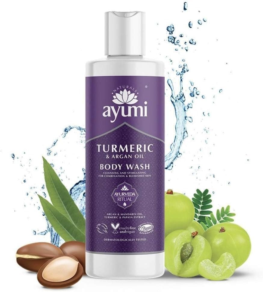 Ayumi Turmeric & Argan Body Wash. Vegan, Cruelty-Free, Dermatologically-Tested, 1 X 250Ml