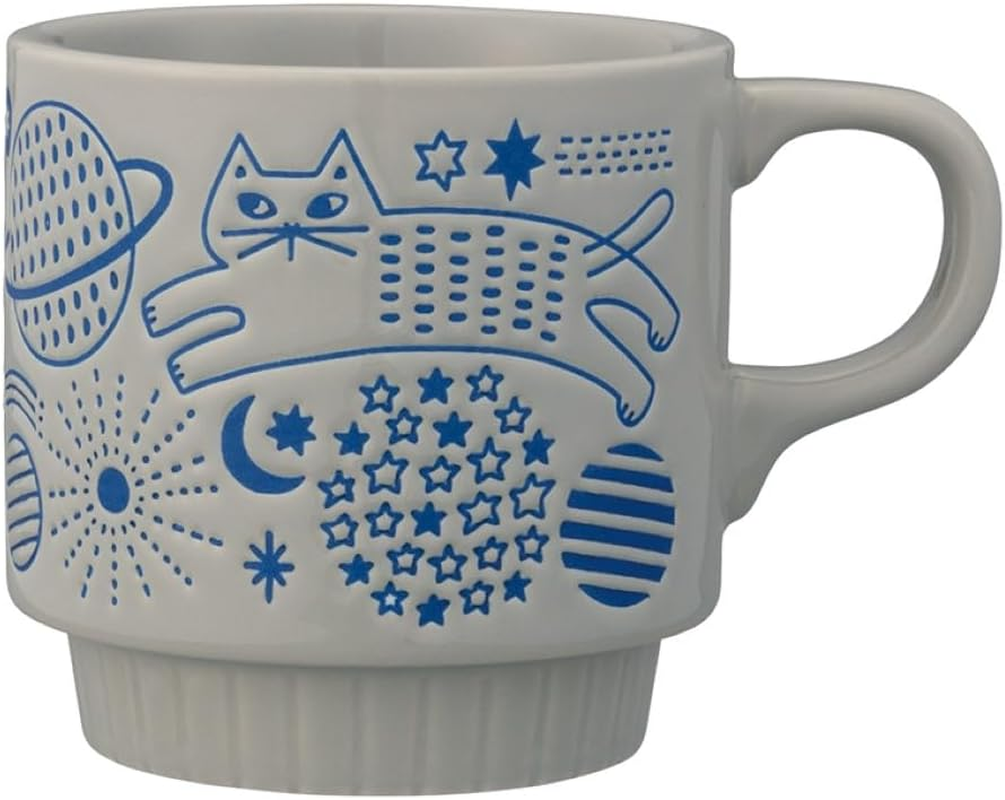 Decore Corporation Osanpo Mug, Flower Garden, Size (W X D X H): Approx. 3.4 X 4.8 X 3.4 Inches (8.8 X 12.2 X 8.8 Cm), MG-47881