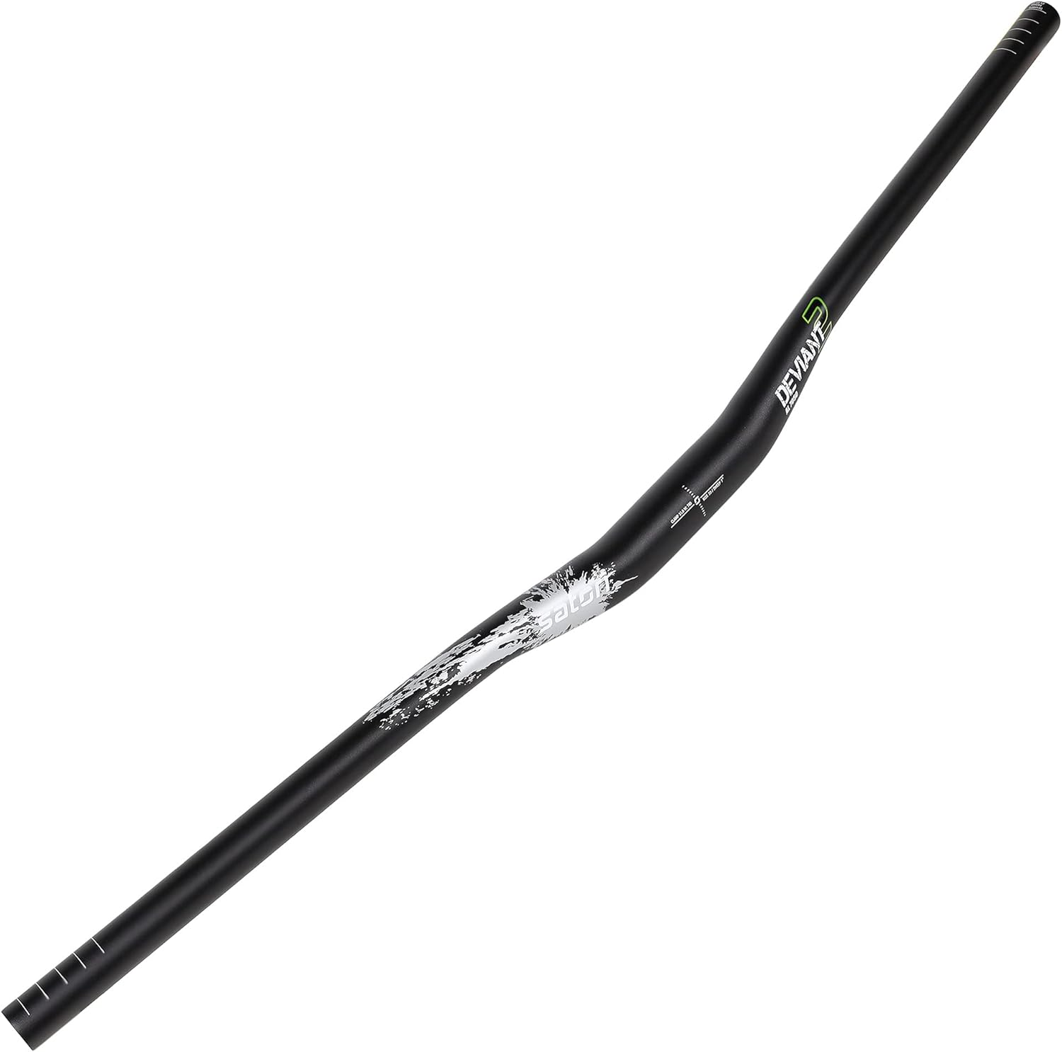 SATORI DEVIANT 2 Flat Riser Handlebar for MTB Mountain Bicycle Downhill & Enduro AL7050 Aluminum Alloy - 20Mm Rise - 7 Degree Sweep 31.8Mm Clamp Size 760Mm Width image number 3