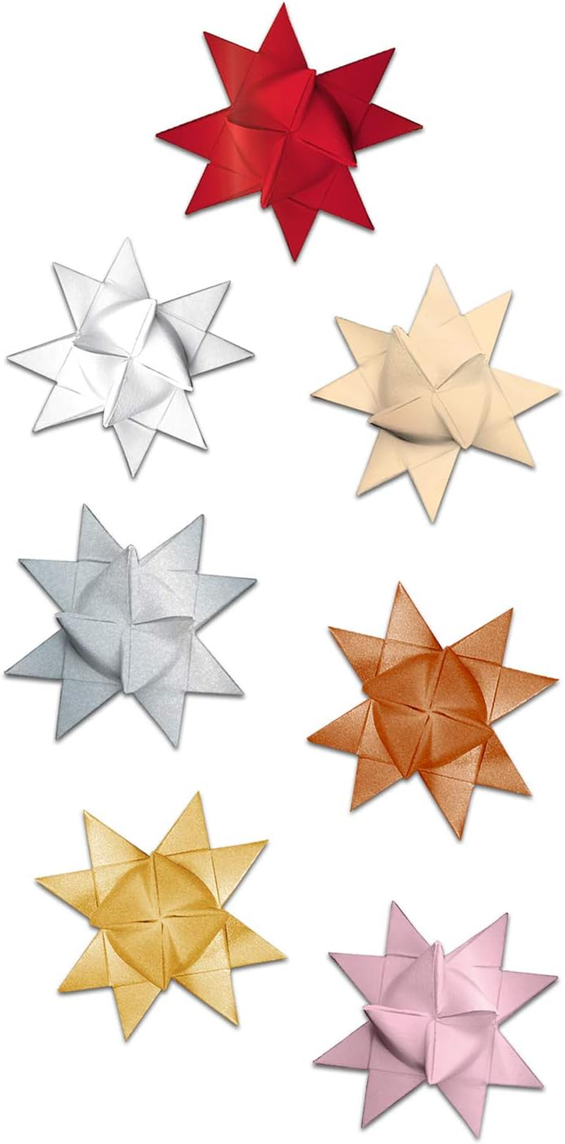 Ursus 3210030 Paper Strips for Froebel Stars Made of Coloured Drawing Paper 130 G/M&sup2; 1.5 X 50 Cm 80 Strips for Approx. 20 Stars, Mint, One Size