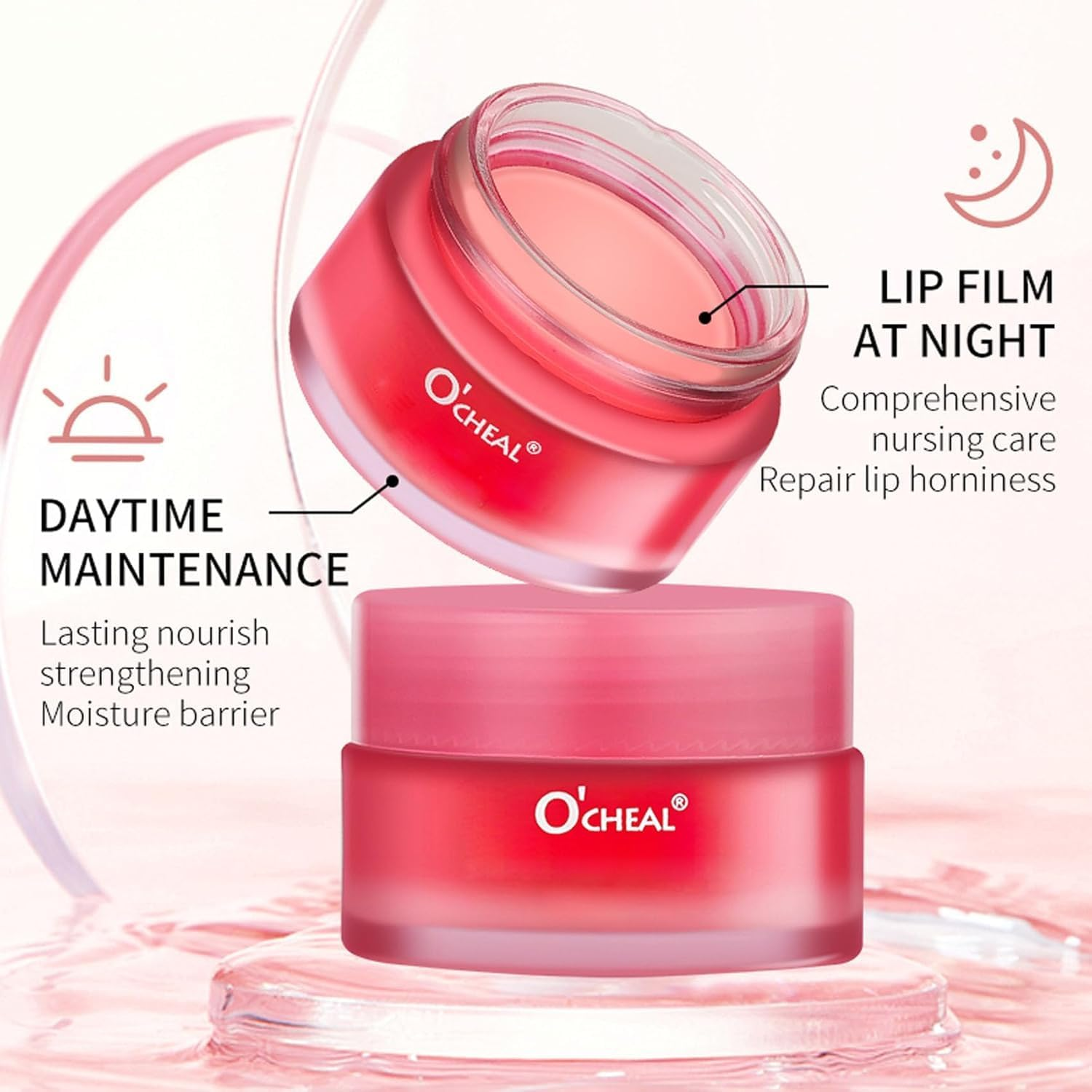 Sleeping Lip Mask, Nourish & Hydrate Lip Mask with Vitamin C, Antioxidants, Lip Balm, Lip Skin Care, Improve Lip Color, Reduce Lip Lines image number 1