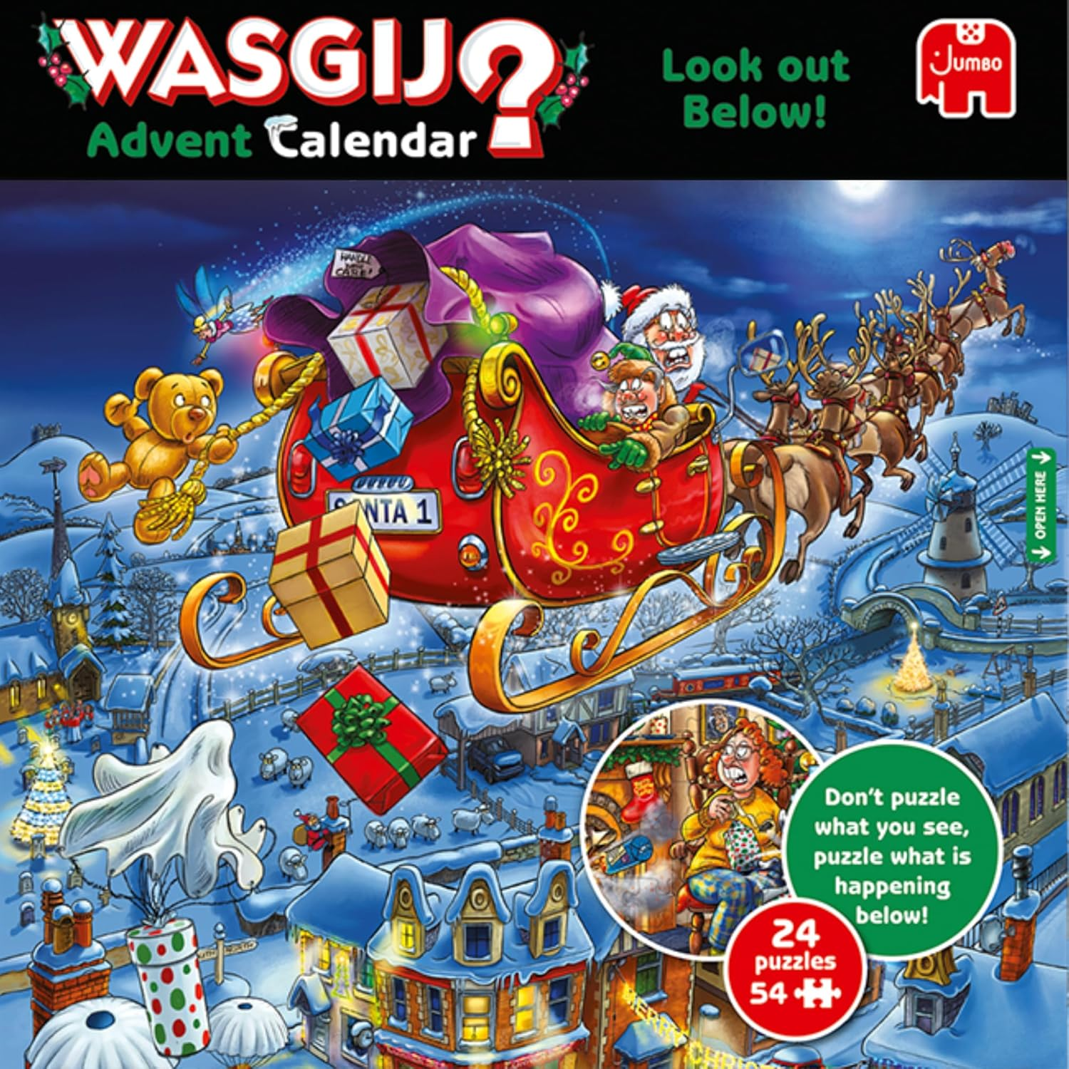 Jumbo Wasgij Christmas Advent Calendar Puzzle (24 X 54 Pieces) image number 2