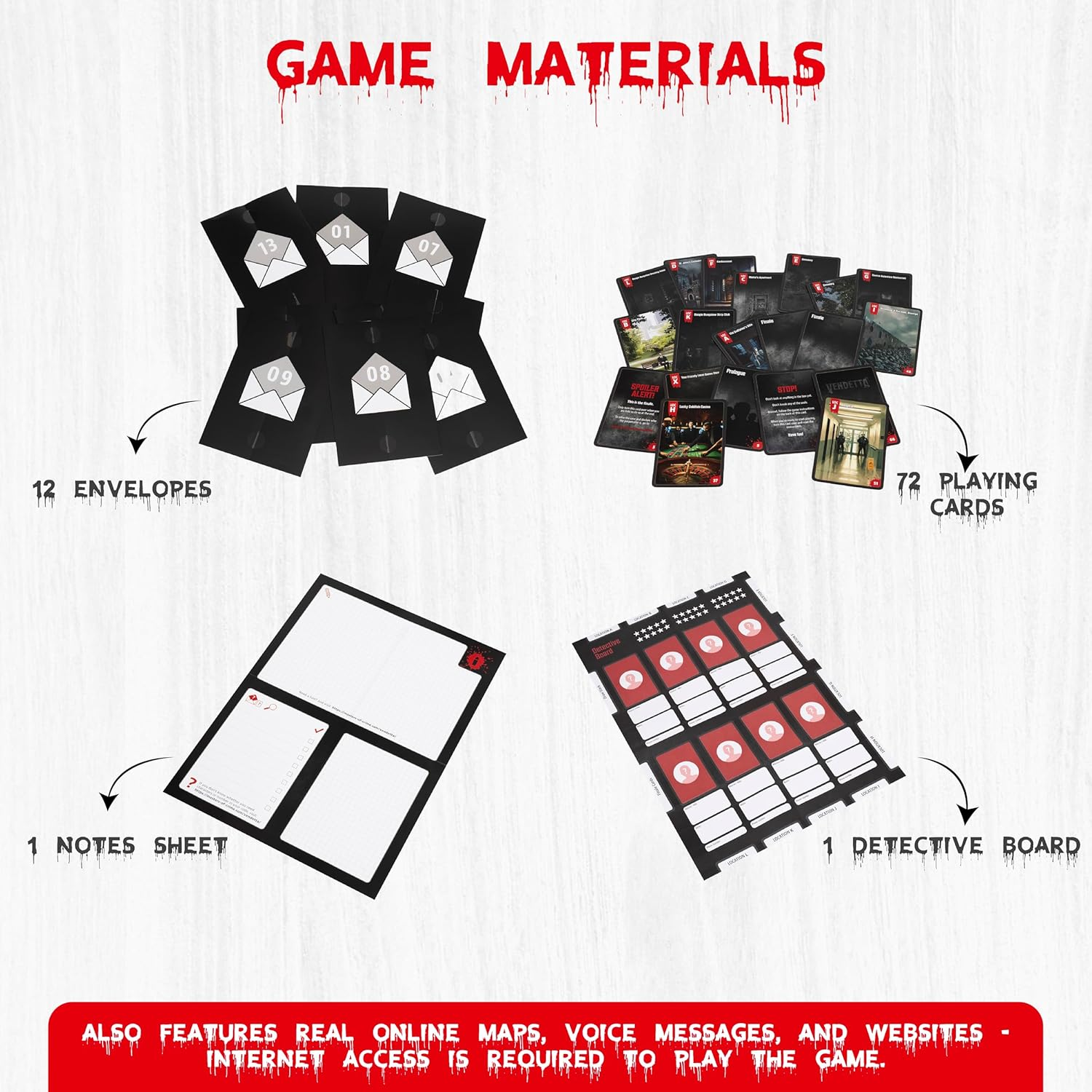 Thames & Kosmos Masters of Crime: Vendetta | Murder Mystery Game | Mafia | Co-Op Game | 1+ Players | Ages 16+