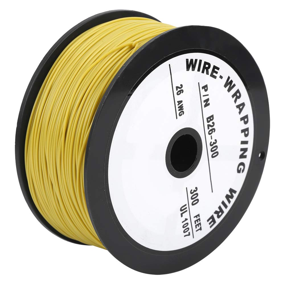 Marhynchus 26AWG Silicone Wire Cables 100M/328.1Ft UL1007 Electrical Wire Cable Stranded Yellow 26 Hook Up image number 3