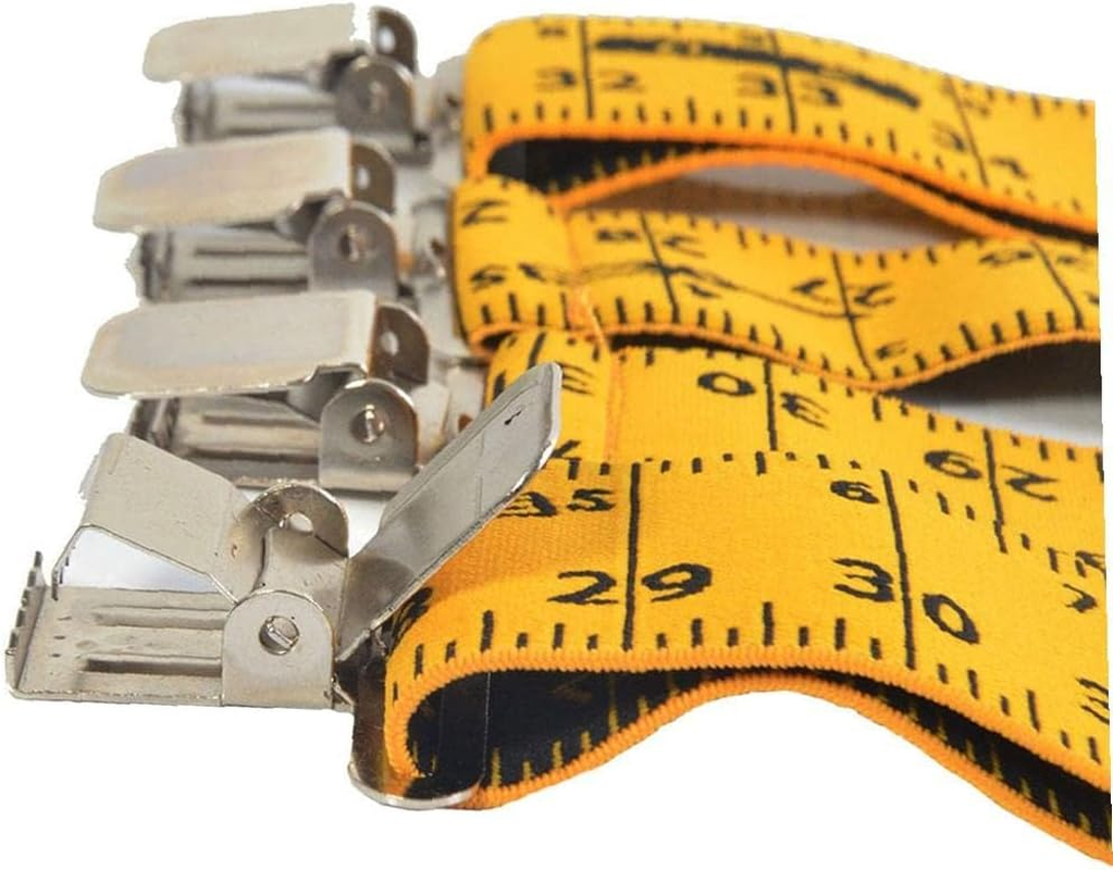 Heavy Duty Braces Work Tool Belt,Suspenders with Strong Clips Adjustable Straps X Shape Comfortable Braces for Men Women Clear Scale image number 5