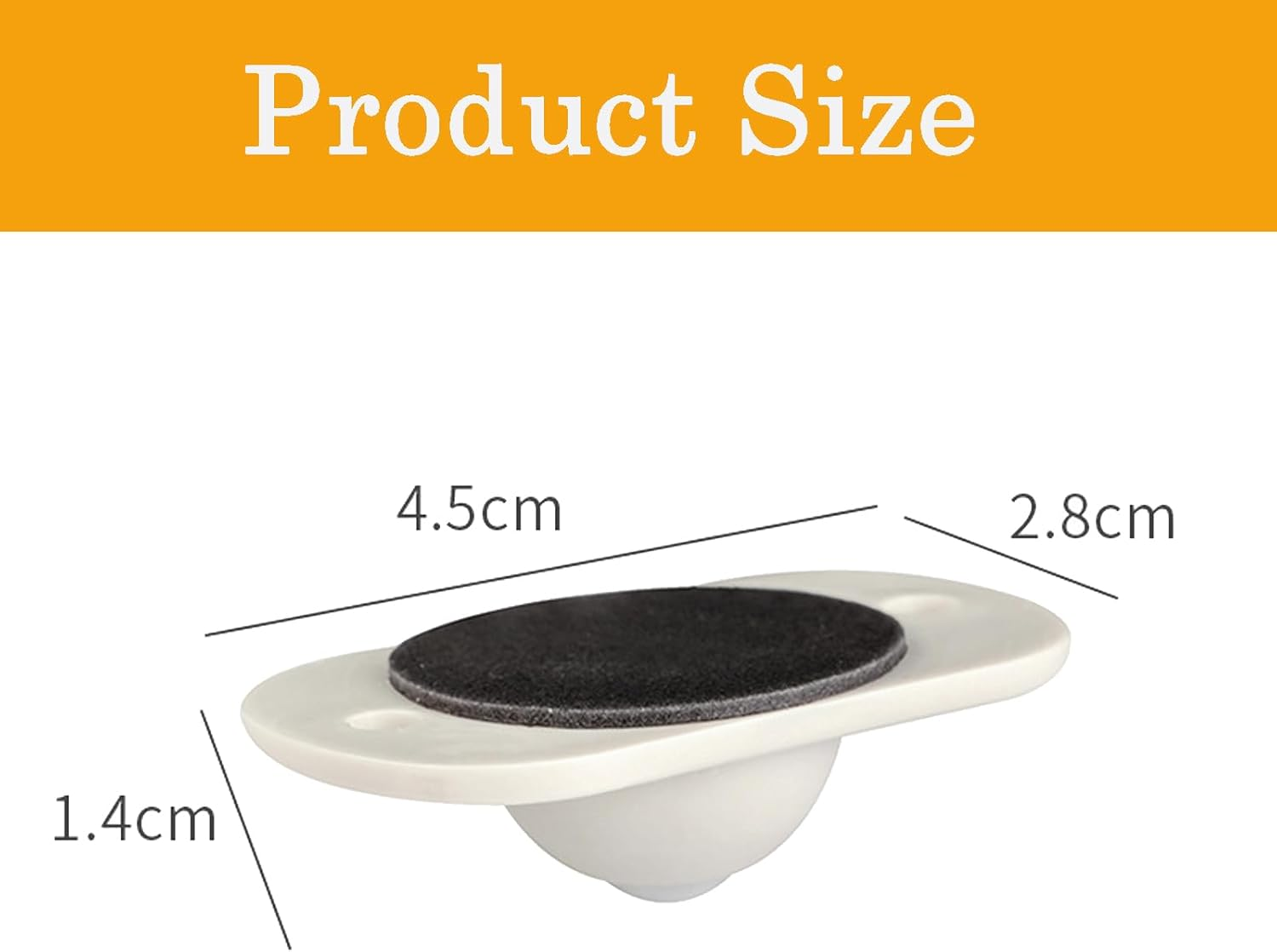 4PCS Self Adhesive Mini Swivel Caster Wheels, 360&deg;Rotation Universal Wheel,Paste Type Ball Caster for Small Furniture Various Storage Boxes image number 5