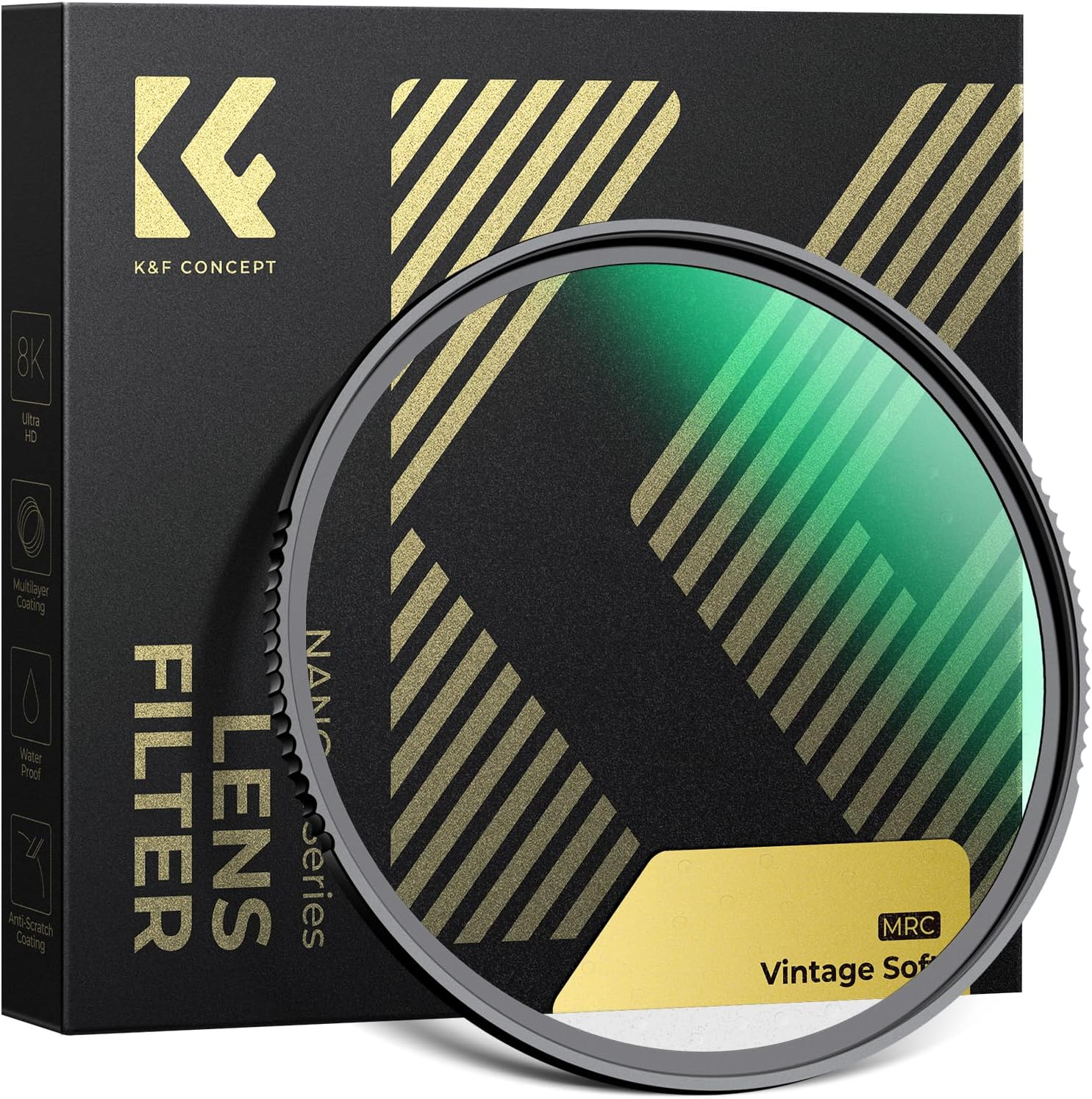 K&F CONCEPT 49Mm Vintage Soft 1/4 Filter 28 Multi-Coatings Cinematic Effect Camera Lens Filter for Portrait Photography/Video/Vlog Photography (Nano-X) image number 3