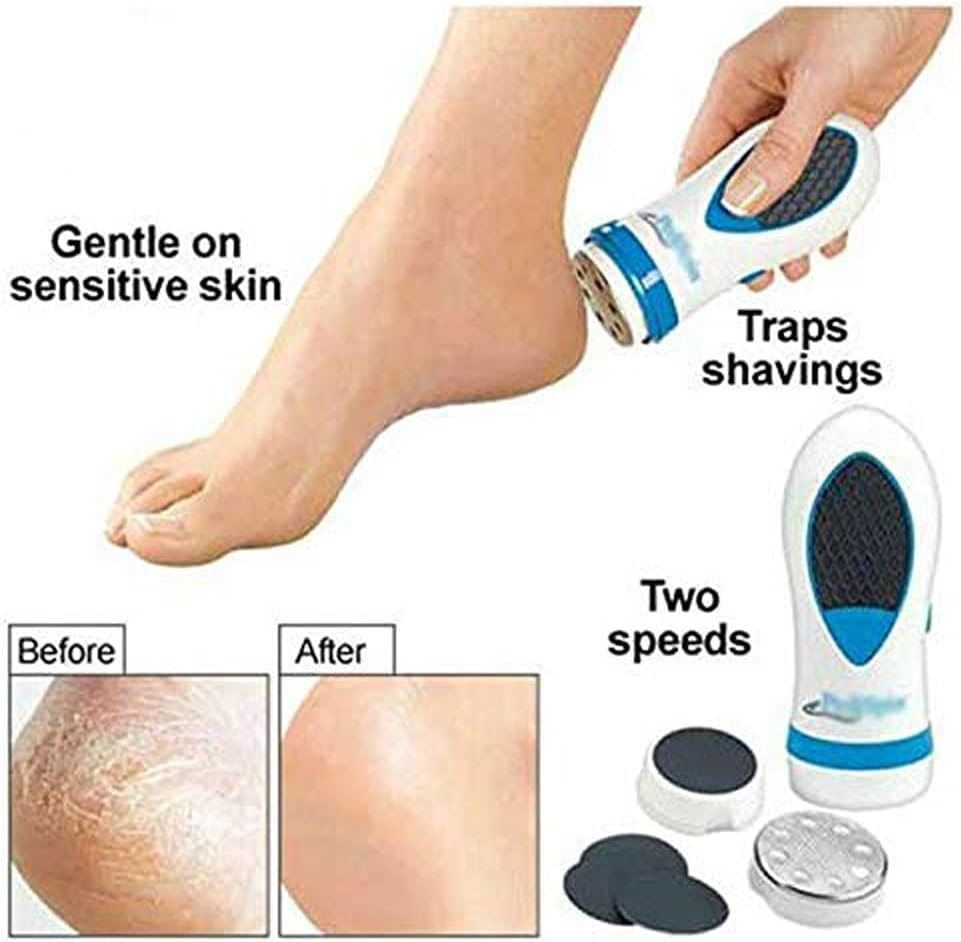 Eco Shopee P 168-300 Pedi Spin Personal Pedi Foot Care Callus Remover for Hard Cracked Skin.(White) image number 1