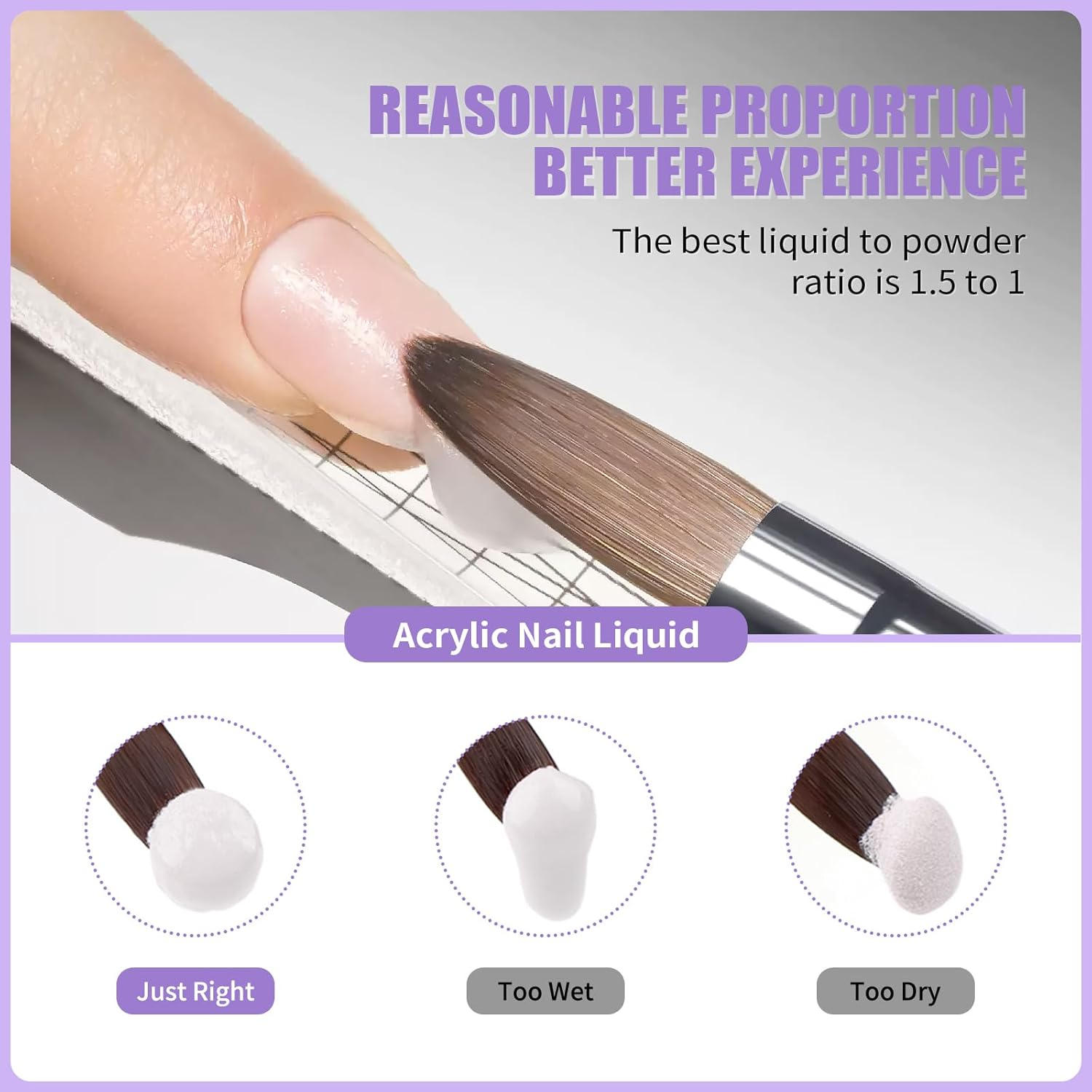 MAGIC ARMOR Acrylic Nail Liquid - 240Ml Professional Non-Yellowing, Mma-Free for Acrylic Nail Extension Acrylic Powder Application Nails Quick Dry for Nail Art Beginners DIY Home Nail Salons image number 5