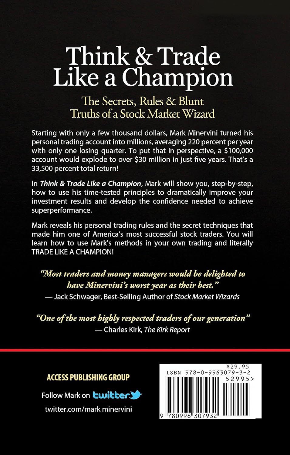 Think & Trade like a Champion: the Secrets Rules & Blunt Truths of a Stock Market Wizard image number 2