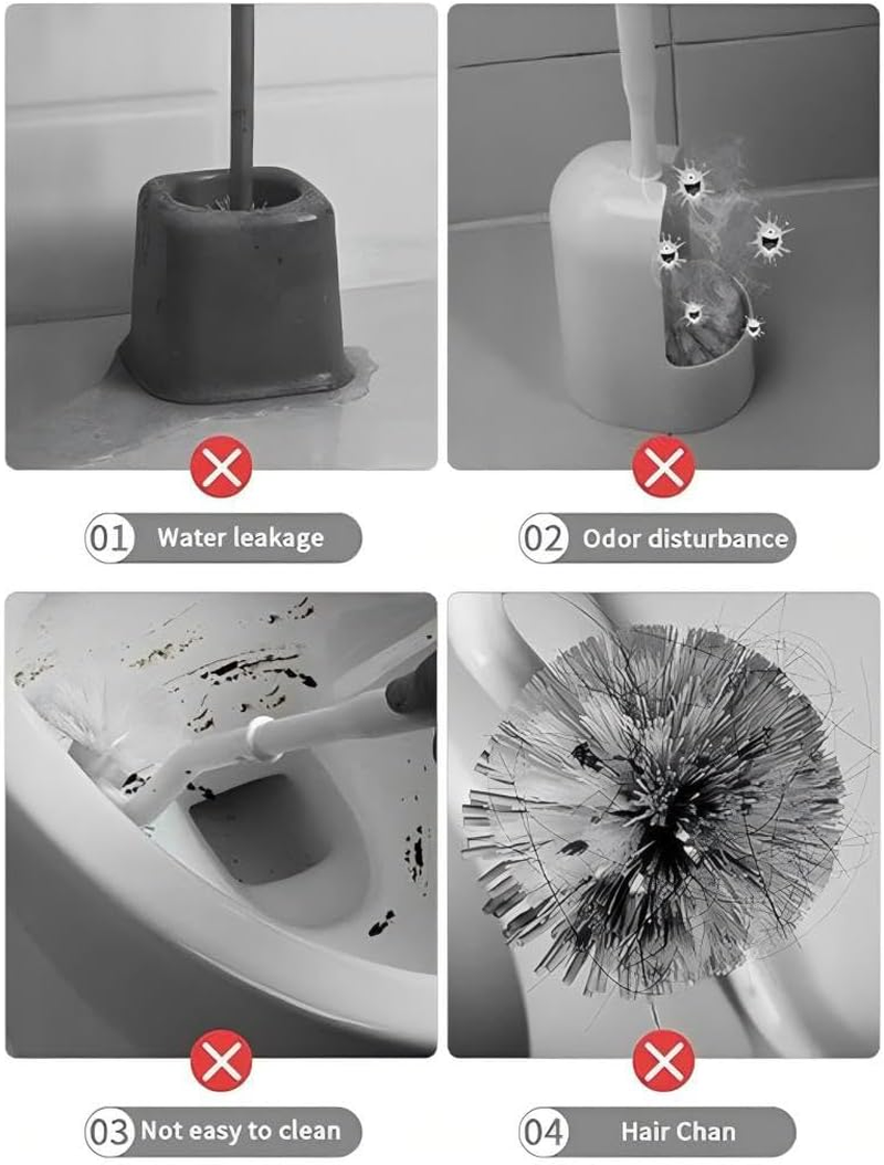 Toilet Cleaning Wand Starter Kit, Touch-Free Toilet Brush, Preloaded Sponges, 10 Ocean Breeze Refills image number 6