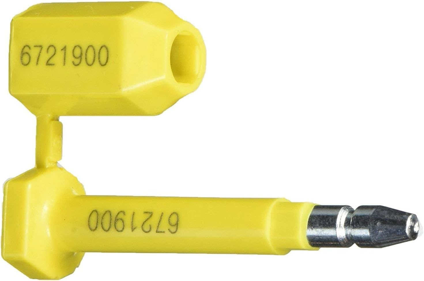 Bolt Seal 50 Pcs Shipping Seal with Print Progressive Numbering for Cargo Containers and Truck Trailers, Cargo Container Seals Yellow image number 3