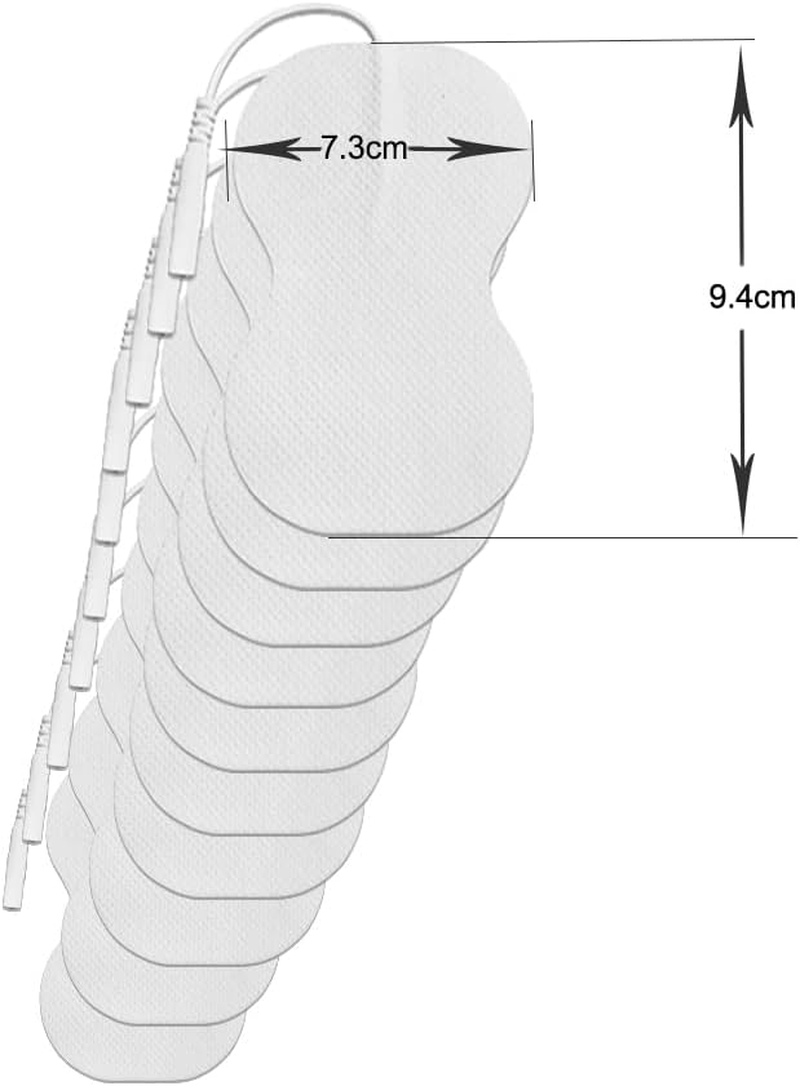 10 Pcs Replacement TENS Pads Gel Sheet 2Mm Pin Connector for TENS Machine image number 3